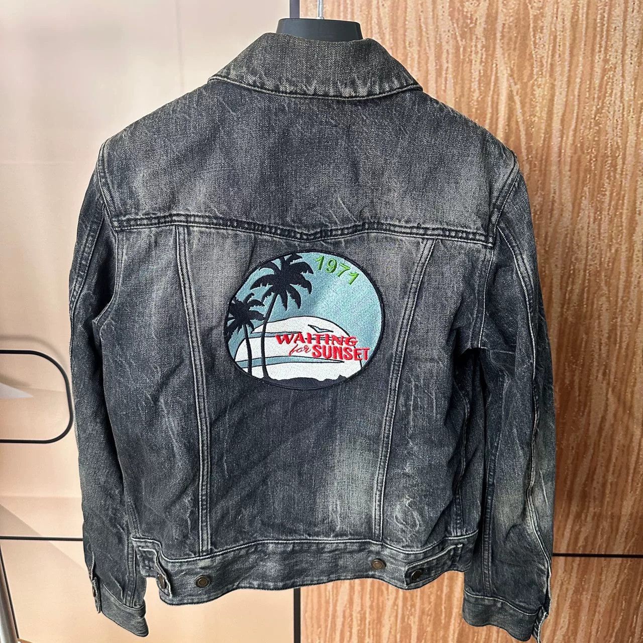 Saint Laurent Paris Saint Laurent Coconut Tree Denim Jacket Size US M / EU 48-50 / 2 - 2 Thumbnail