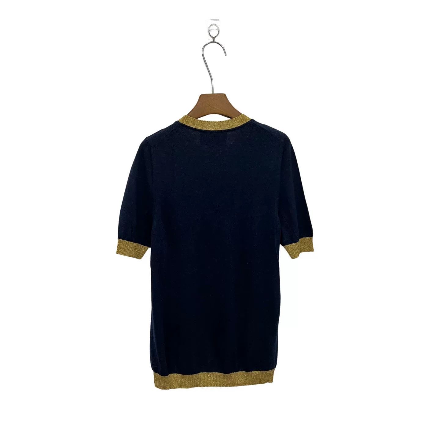Gucci Gucci Blue Gold Trim Short Sleeve Size US XL / EU 56 / 4 - 2 Thumbnail
