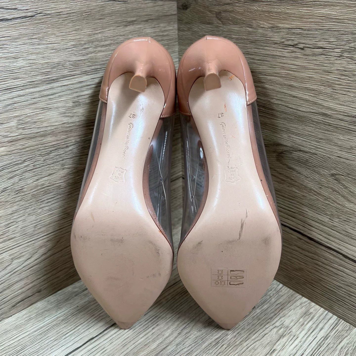 Gianvito Rossi Gianvito Rossi Nude Pink Transparent Heels Size US 6 / IT 36 - 5 Thumbnail