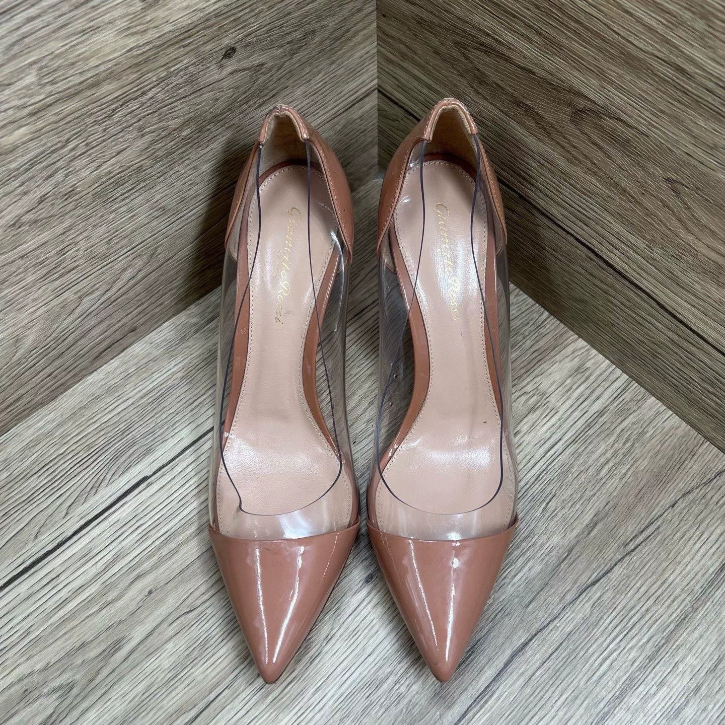 Gianvito Rossi Gianvito Rossi Nude Pink Transparent Heels Size US 6 / IT 36 - 3 Thumbnail