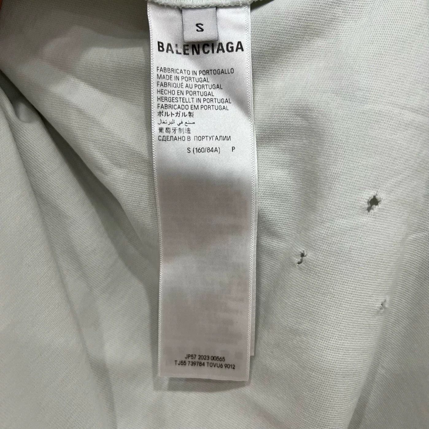 Balenciaga Balenciaga Bitcoin Distressed Short Sleeve Size US L / EU 52-54 / 3 - 5 Thumbnail