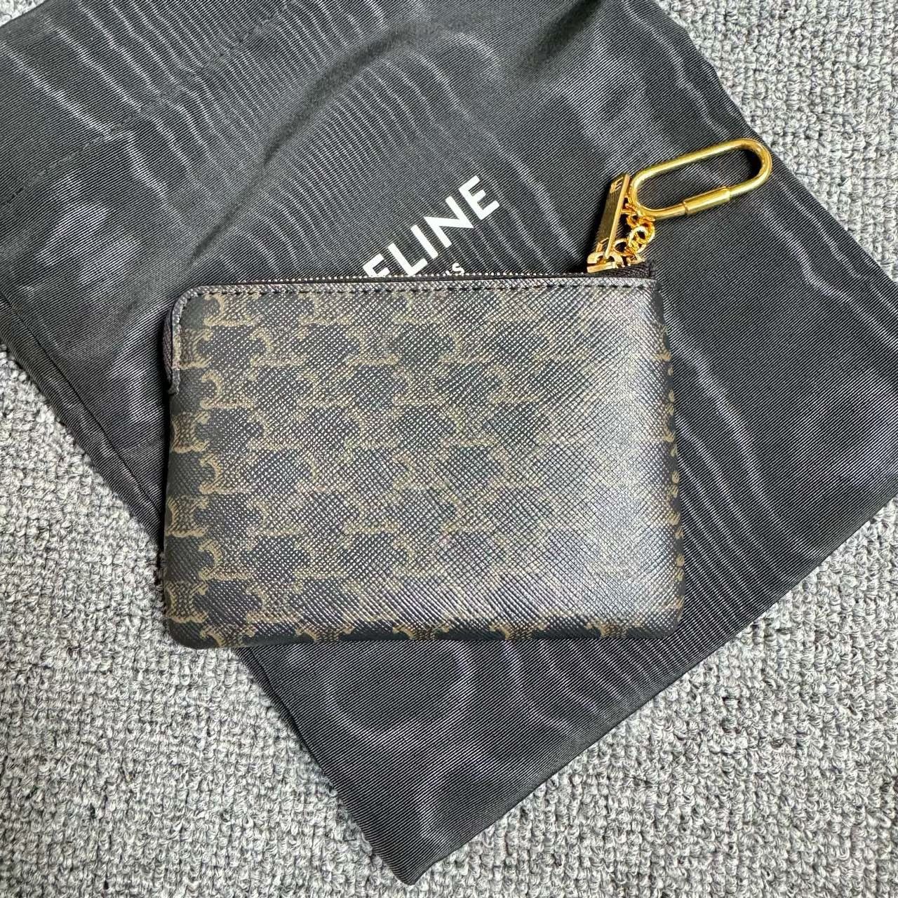Celine Celine Triomphe Monogram Coin Purse Size ONE SIZE - 2 Thumbnail