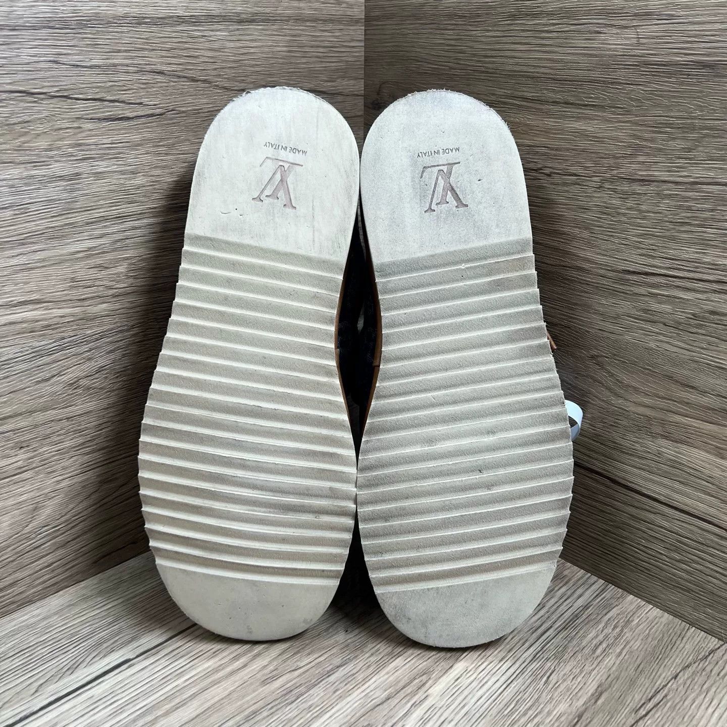 Louis Vuitton Louis Vuitton Nigo Denim Mule Slides Size US 6 / EU 39 - 6 Thumbnail