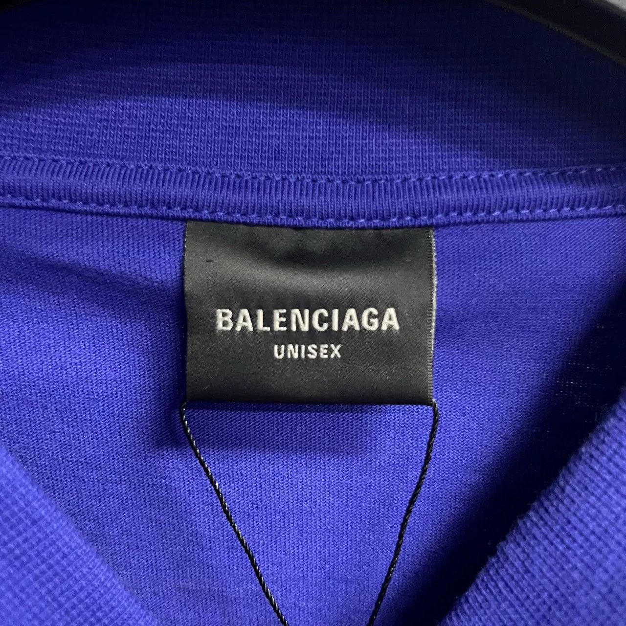 Balenciaga Balenciaga 24 Blue Logo Short-Sleeve T-Shirt Size US S / EU 44-46 / 1 - 4 Thumbnail