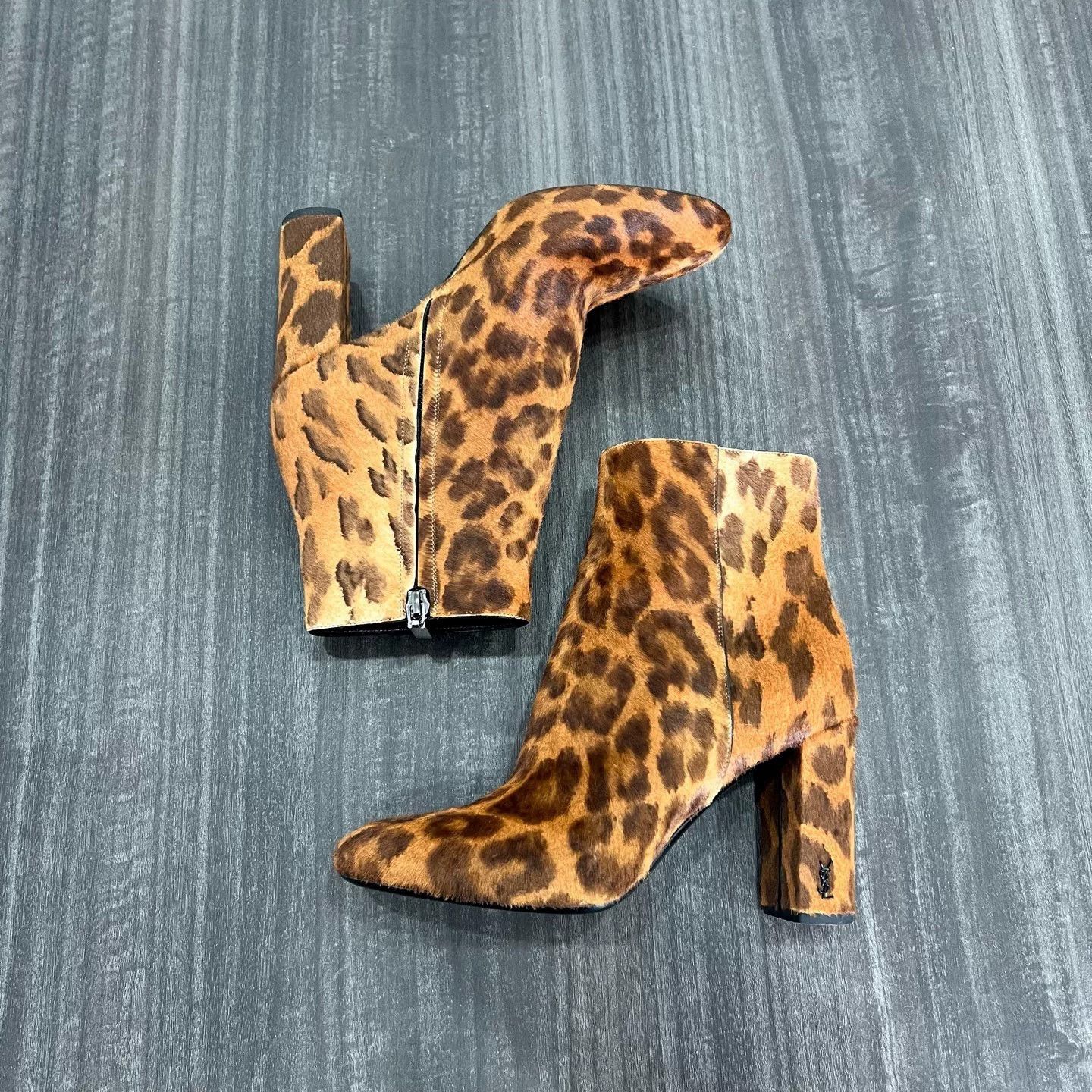 Saint Laurent Paris Saint Laurent SLP Suede Leopard Ankle Boots Size US 6 / IT 36 - 4 Thumbnail
