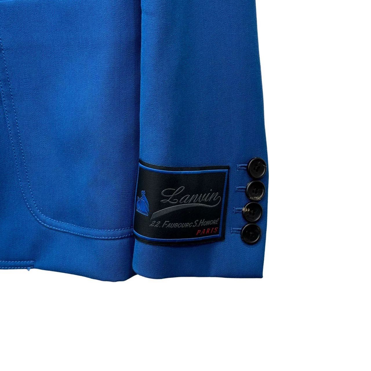 Lanvin Lanvin Blue Single-Breasted Logo Blazer Size US S / EU 44-46 / 1 - 4 Thumbnail