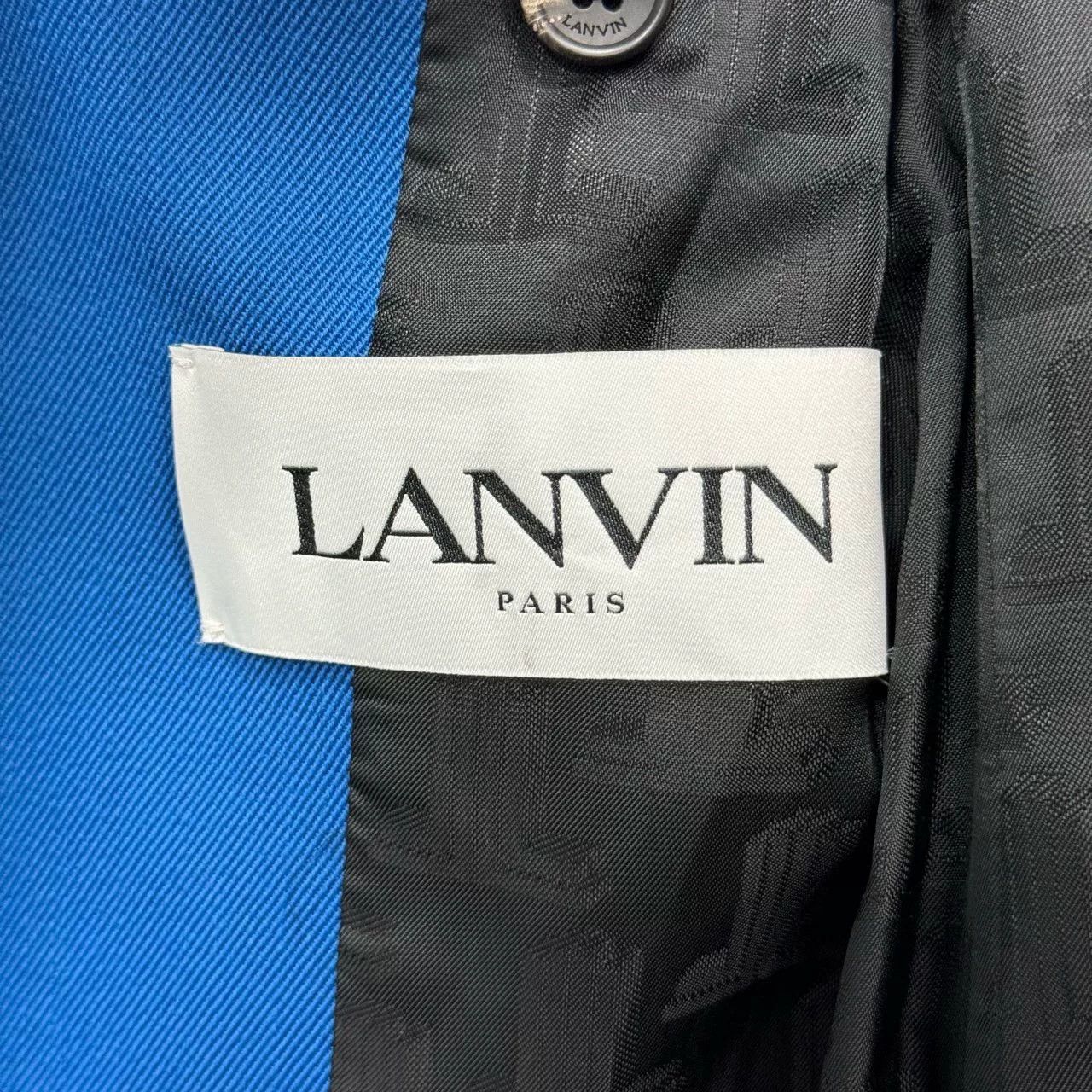 Lanvin Lanvin Blue Single-Breasted Logo Blazer Size US S / EU 44-46 / 1 - 5 Thumbnail