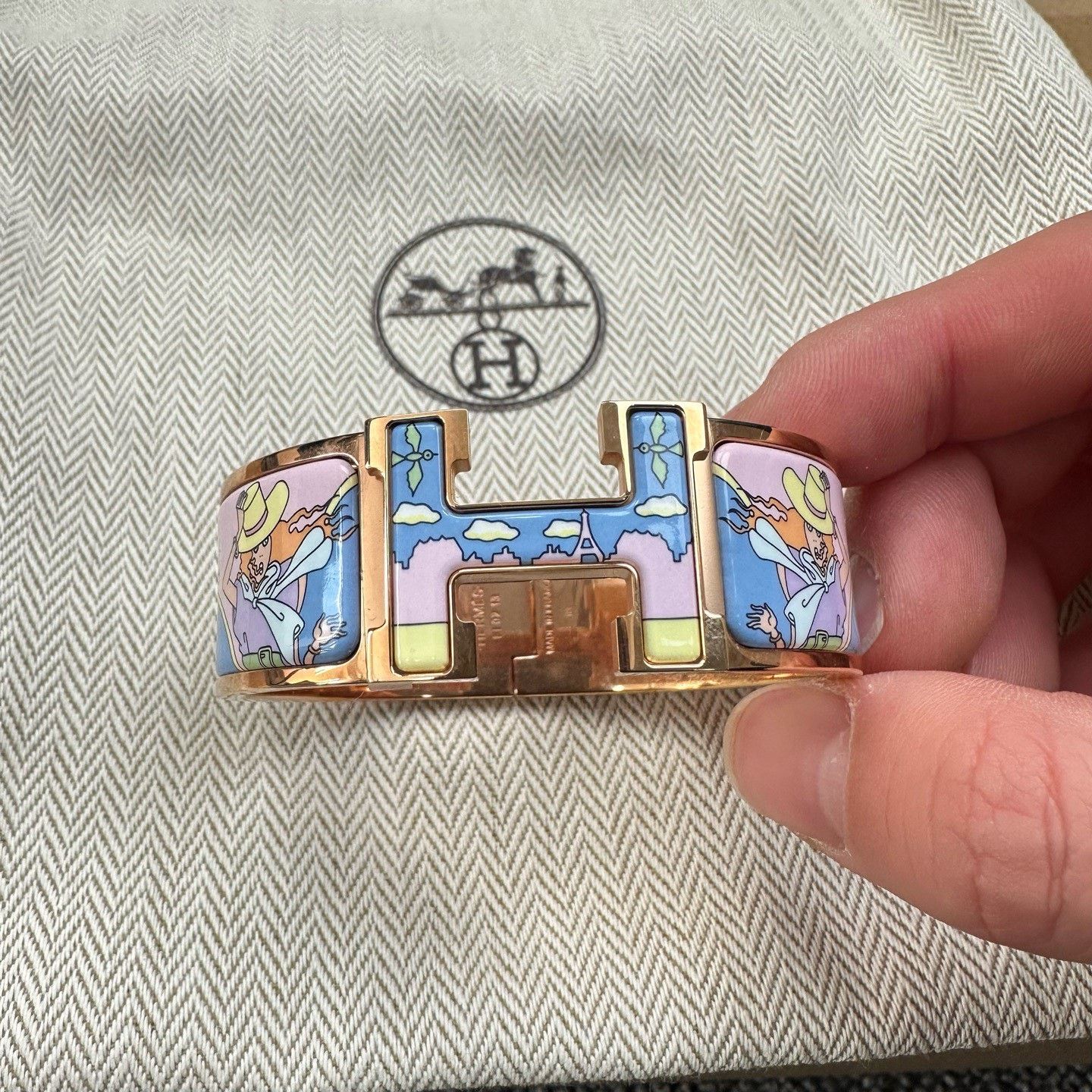 Hermes Hermes Clic H Wide Women's Bracelet Size ONE SIZE - 3 Thumbnail