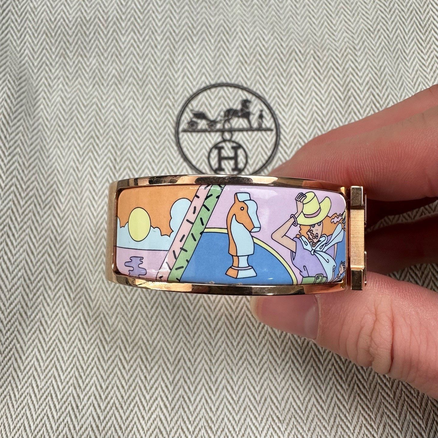 Hermes Hermes Clic H Wide Women's Bracelet Size ONE SIZE - 5 Thumbnail