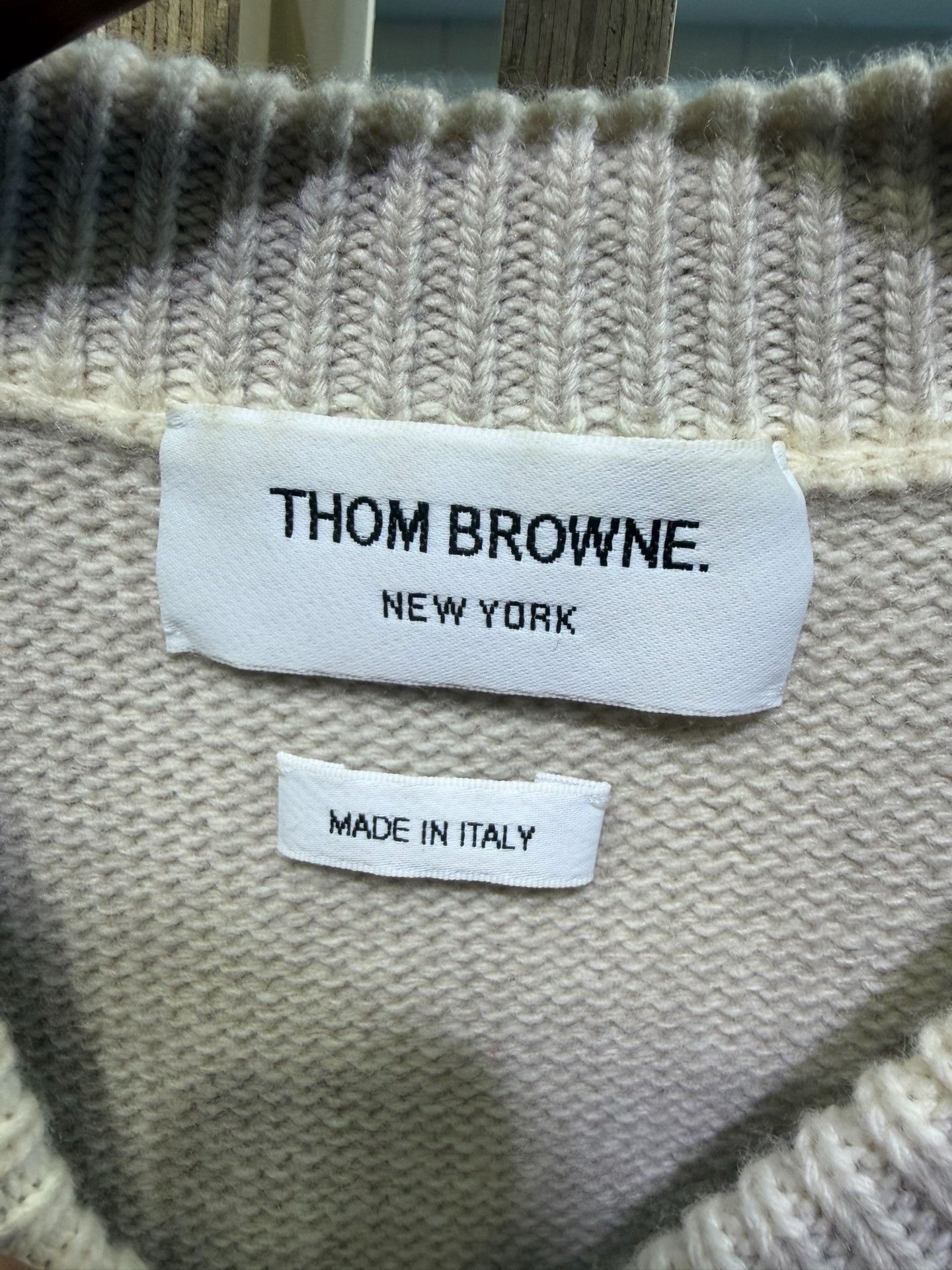 Thom Browne Thom Browne Beige Sailboat Wool Vest Size US XS / EU 42 / 0 - 3 Thumbnail