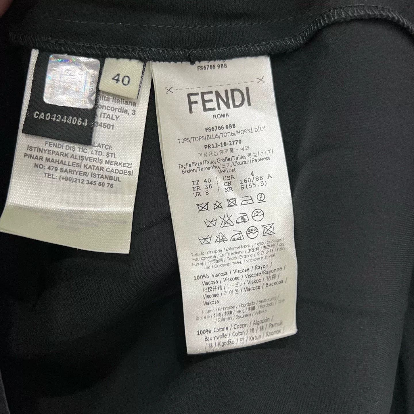 Fendi Fendi Heavy Embroidered Long Sleeve Size S / US 4 / IT 40 - 5 Thumbnail