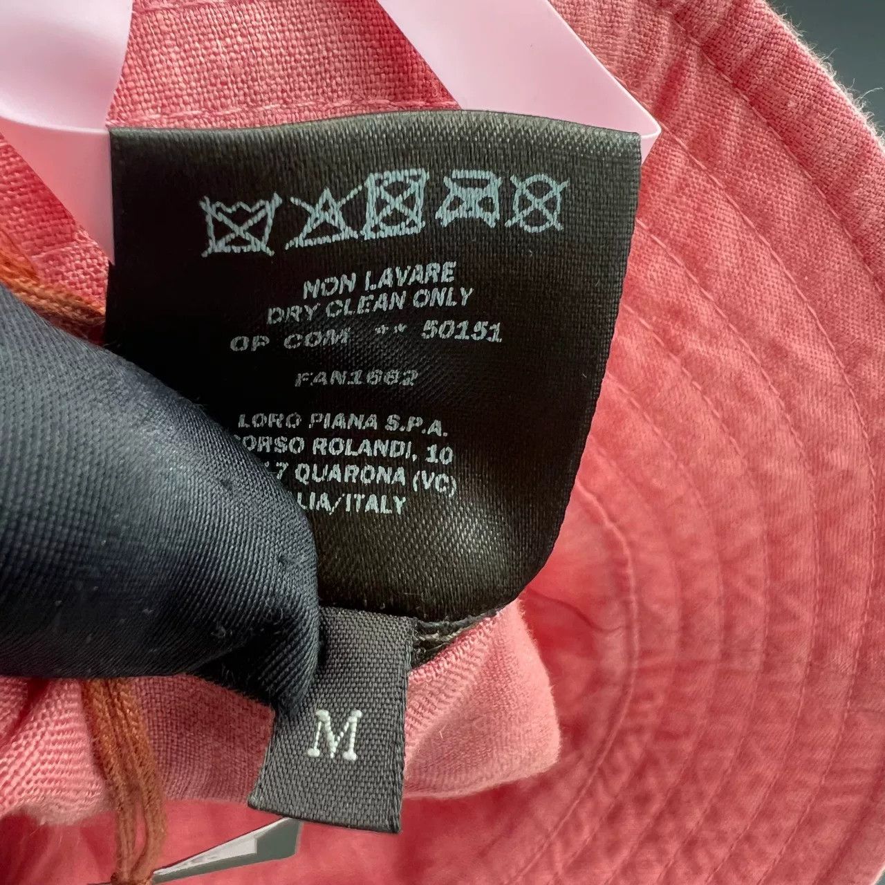 Loro Piana Loro Piana Pink Embroidered Logo Bucket Hat Size ONE SIZE - 6 Thumbnail