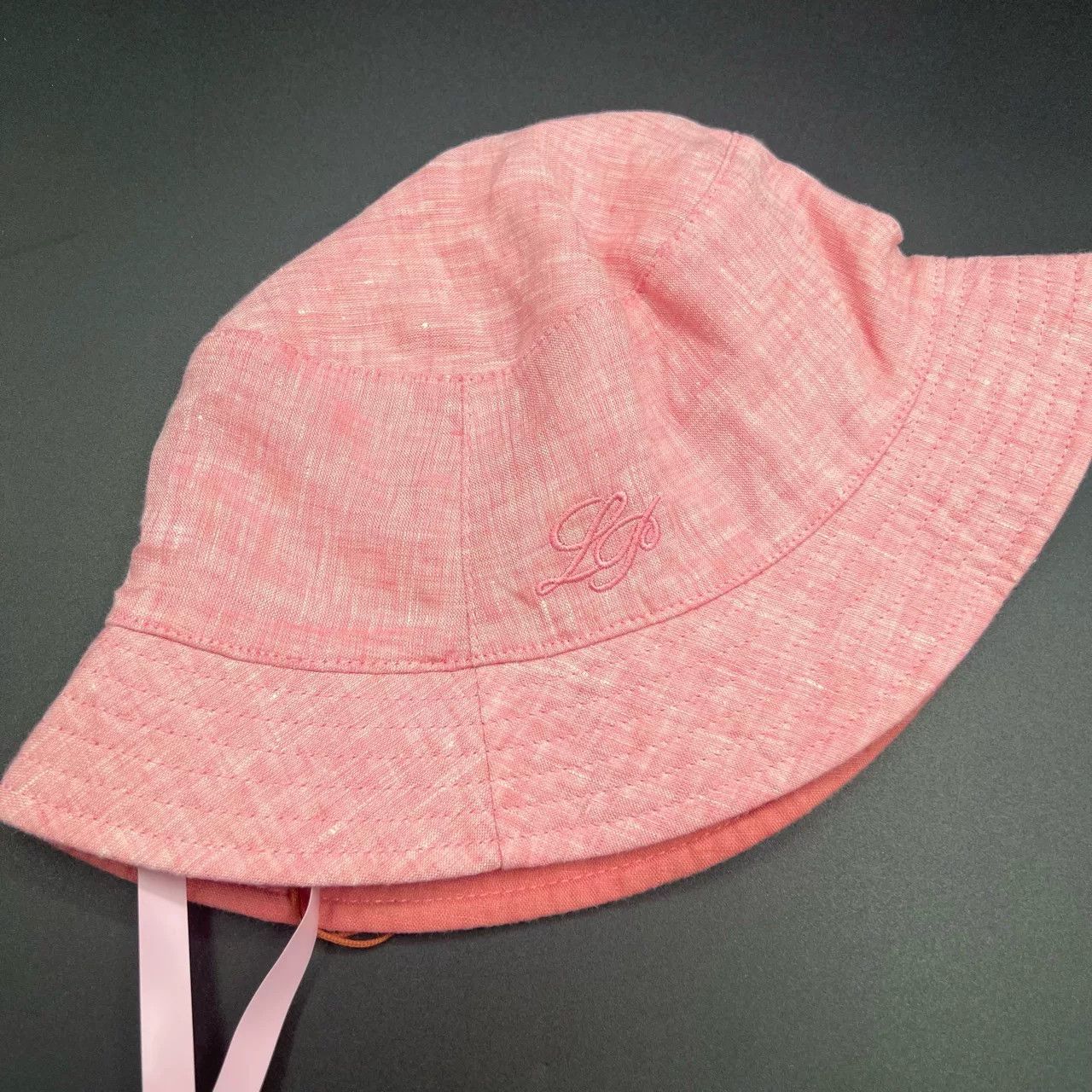 Loro Piana Loro Piana Pink Embroidered Logo Bucket Hat Size ONE SIZE - 2 Thumbnail