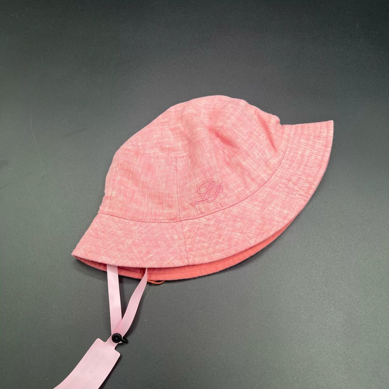Loro Piana Loro Piana Pink Embroidered Logo Bucket Hat Size ONE SIZE - 3 Thumbnail