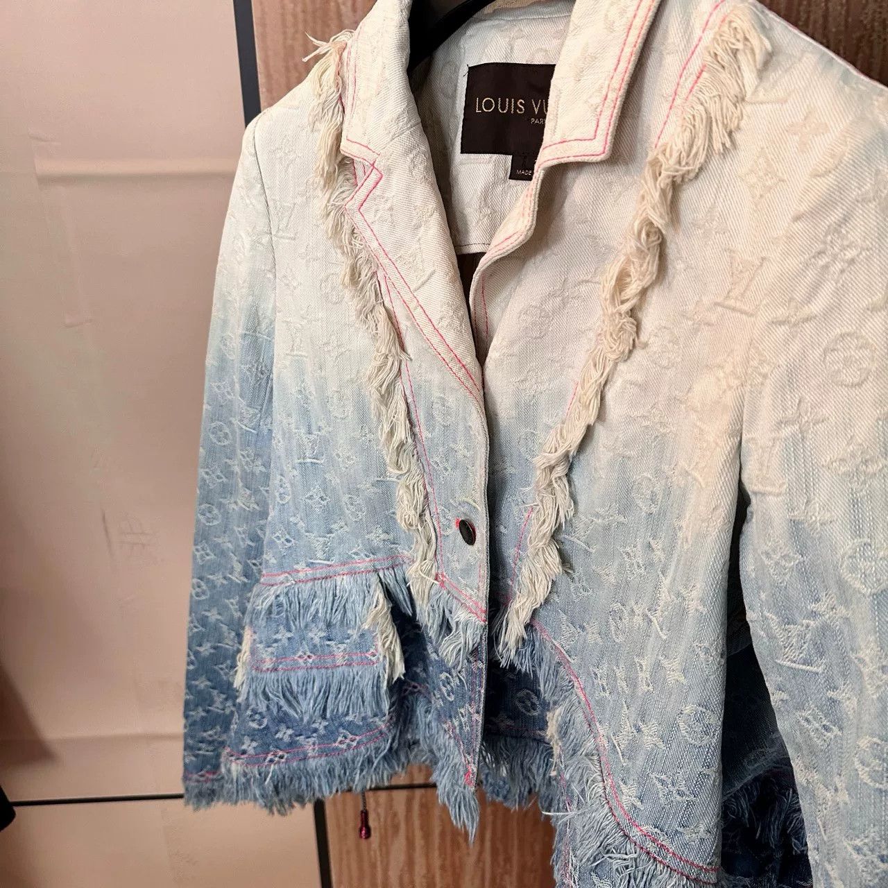 Louis Vuitton Louis Vuitton Gradient Tassel Monogram Denim Jacket Size S / US 4 / IT 40 - 3 Thumbnail