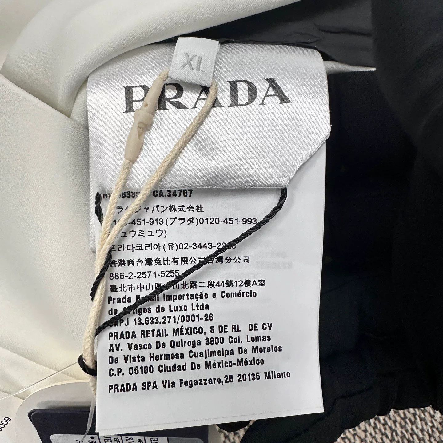 Prada Prada Striped Logo Zip Hooded Jacket Size US XL / EU 56 / 4 - 4 Thumbnail