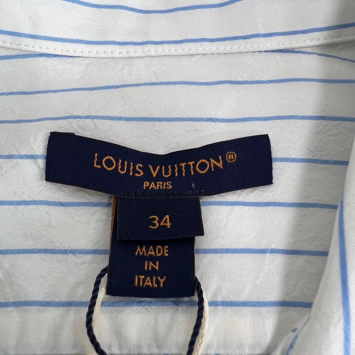 Louis Vuitton Louis Vuitton Silk Striped Mid-Length Shirt Size XXS / US 00 / IT 34 - 4 Thumbnail