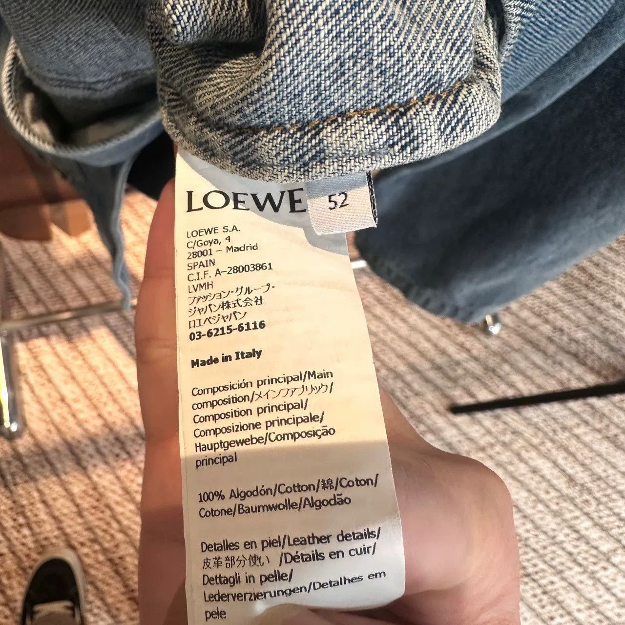 Loewe Loewe Blue Washed Denim Jacket Size US L / EU 52-54 / 3 - 4 Thumbnail