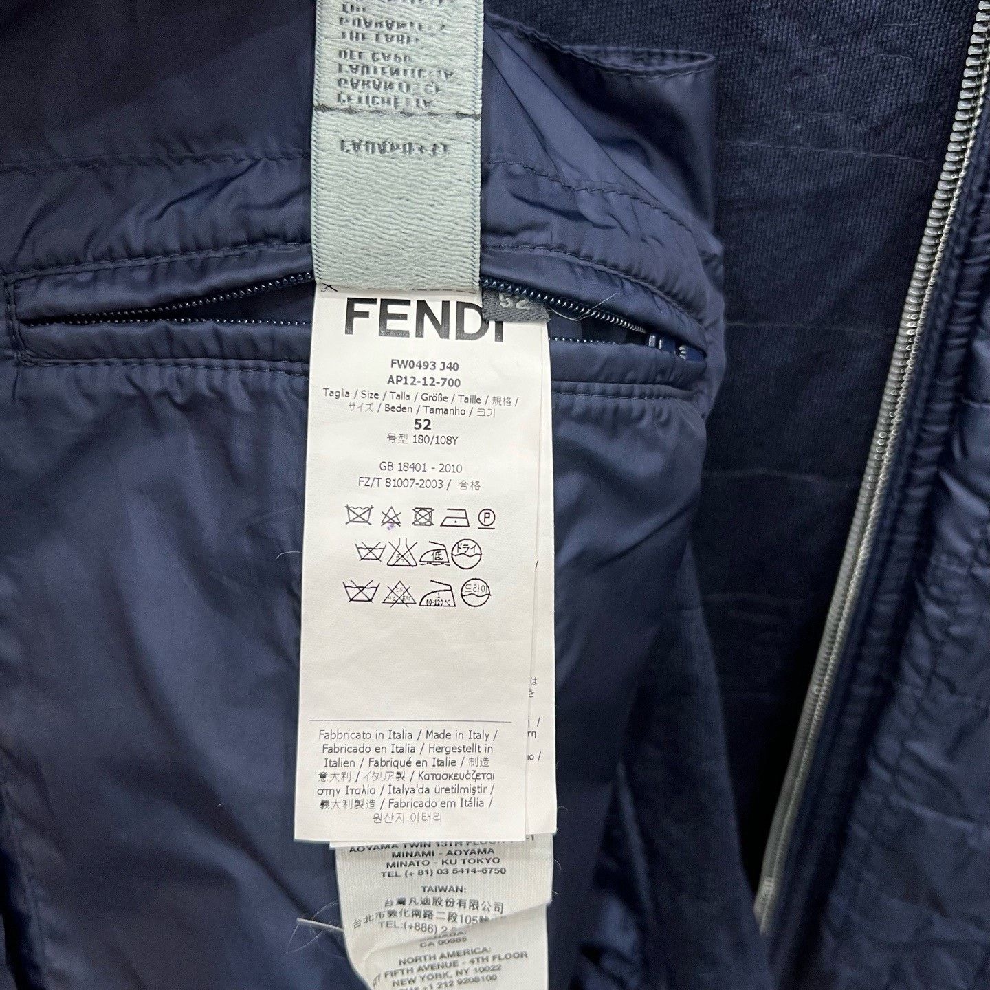 Fendi Fendi Printed Baseball Jacket Size US L / EU 52-54 / 3 - 5 Thumbnail