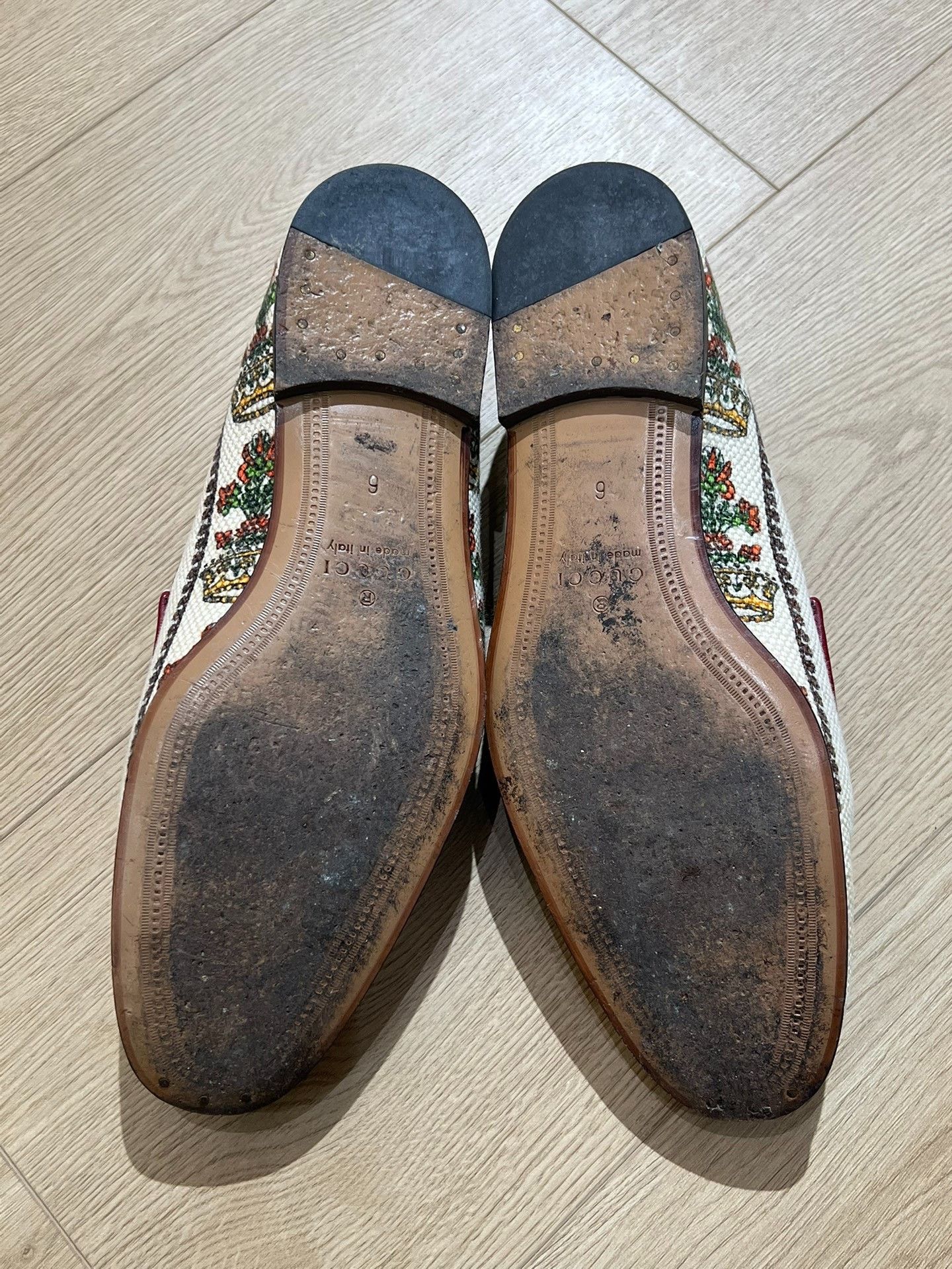 Gucci Gucci Baroque Logo Loafers Size US 7 / EU 40 - 6 Thumbnail
