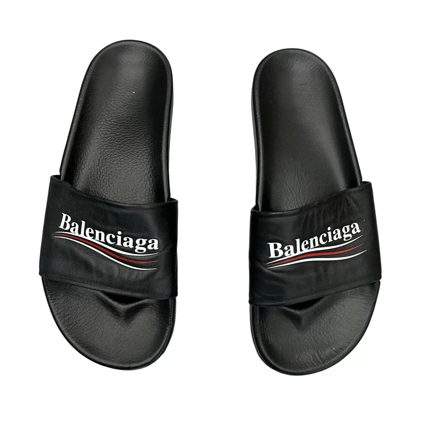 Balenciaga Balenciaga Classic Black Cola Slippers Size US 10 / EU 43 - 2 Thumbnail