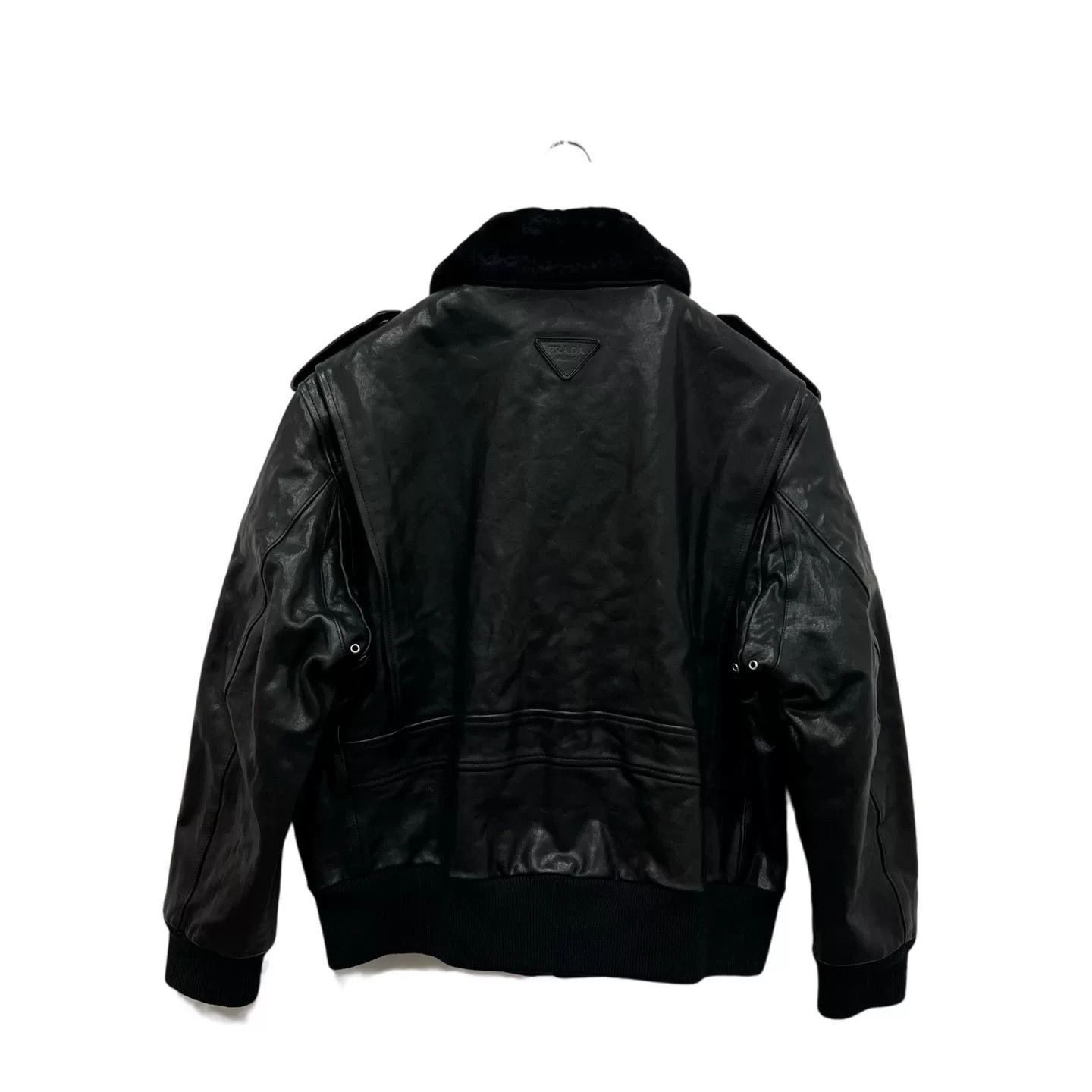 Prada Prada Lapel Fur Collar Leather Jacket Size US M / EU 48-50 / 2 - 4 Thumbnail