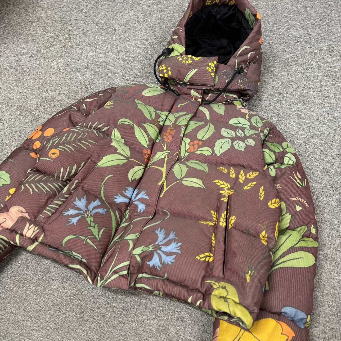 Loewe LOEWE Women's Floral Hooded Down Jacket Size XS / US 0-2 / IT 36-38 - 2 Thumbnail