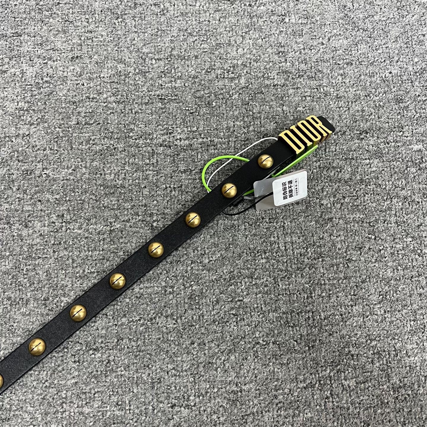 Dior Dior Logo Stud Classic Belt Size ONE SIZE - 2 Thumbnail