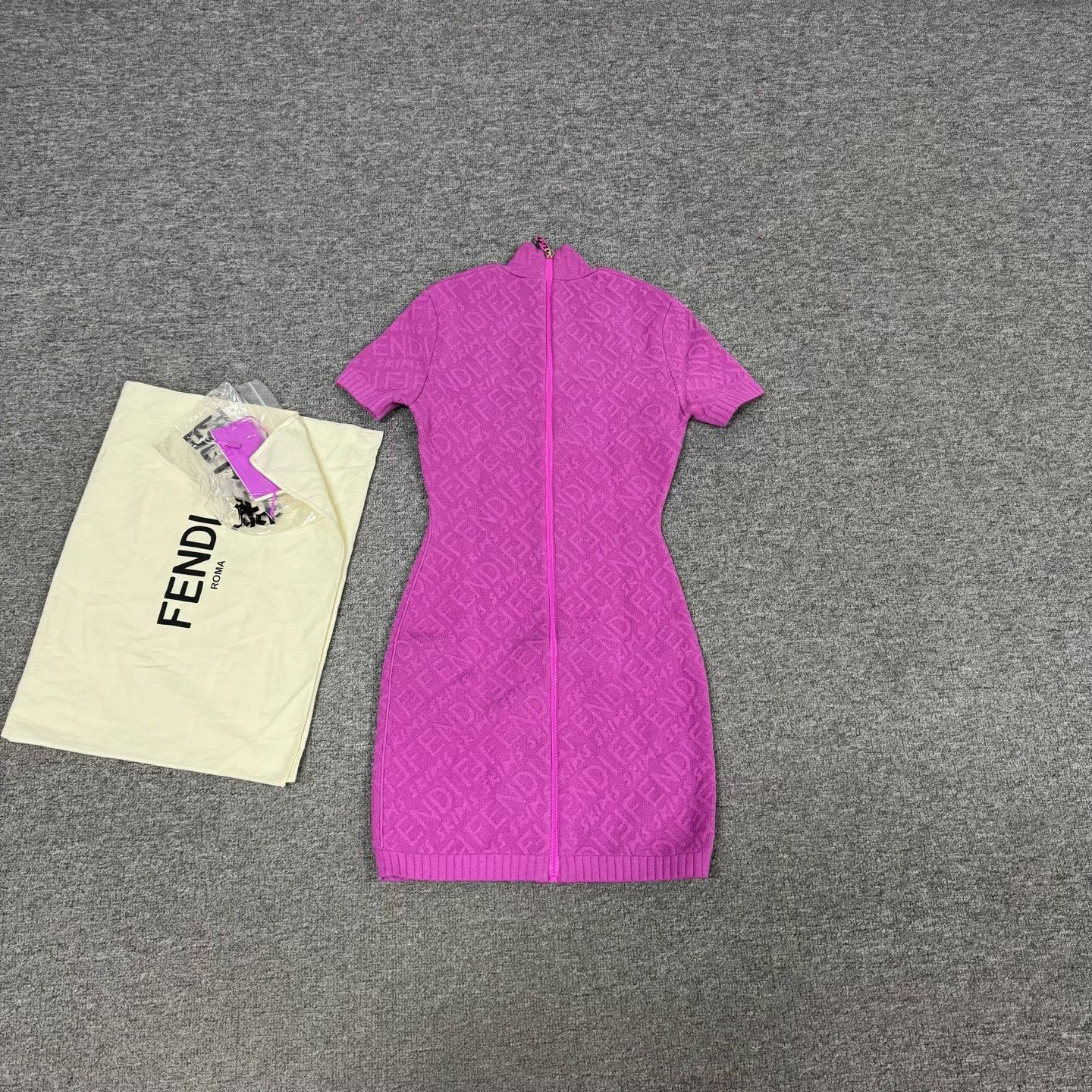 Fendi Fendi x Skims Logo Embossed Dress Size XS / US 0-2 / IT 36-38 - 5 Thumbnail