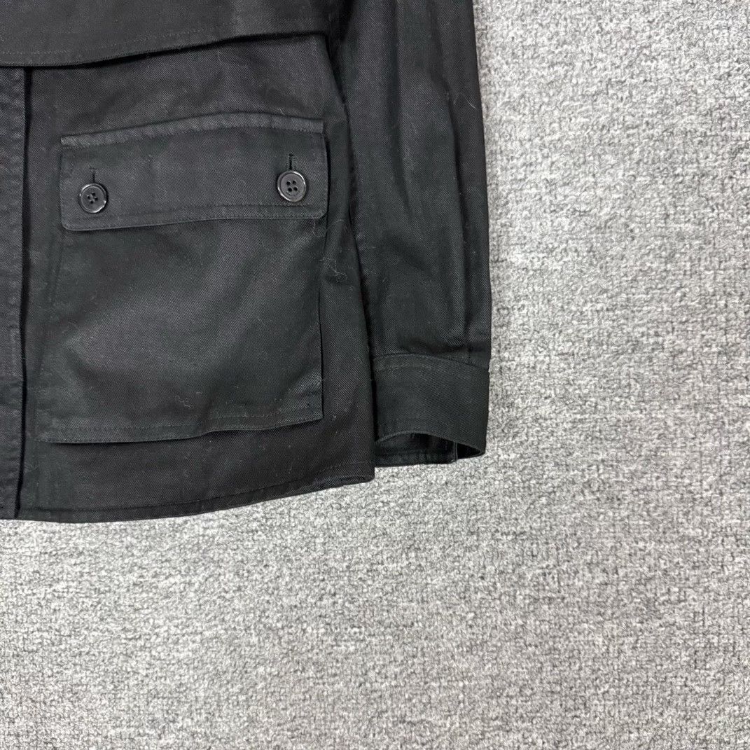 Yves Saint Laurent YSL Black Safari Utility Jacket Size S / US 4 / IT 40 - 4 Thumbnail