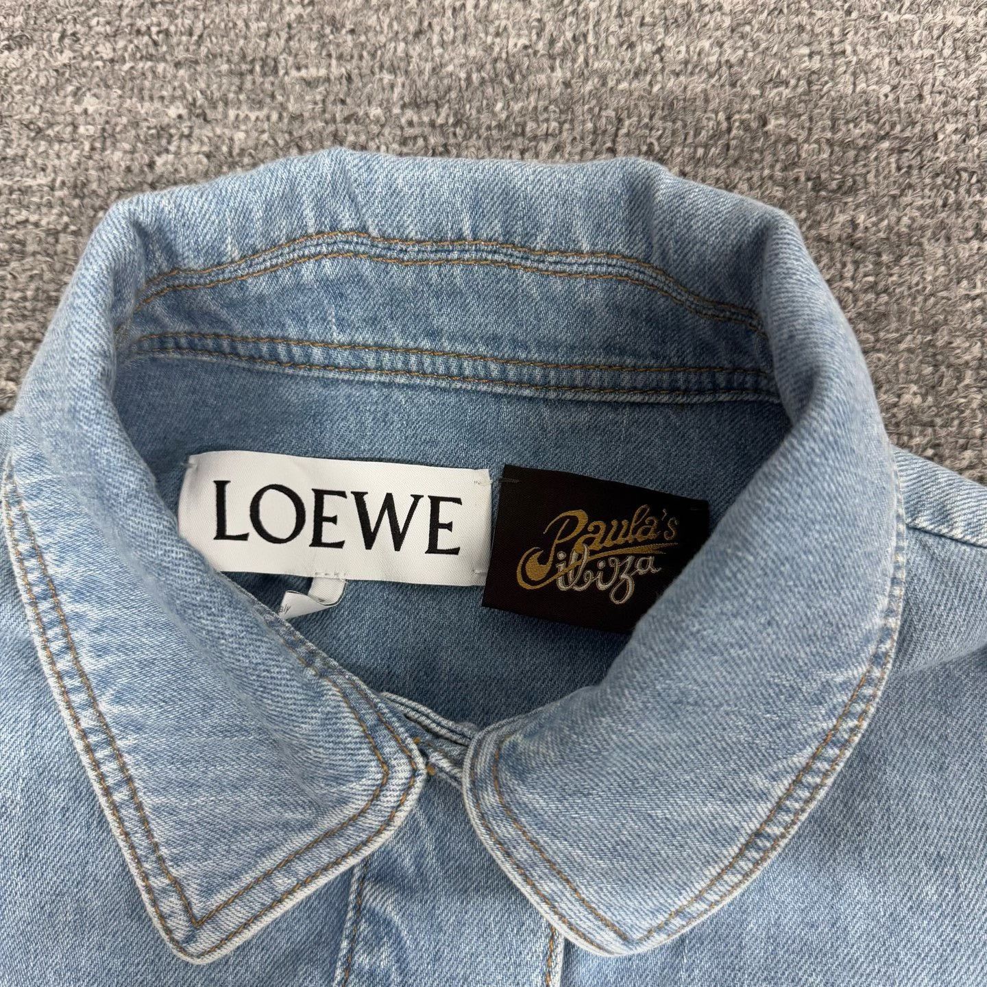 Loewe Loewe Logo Leather Patch Denim Jacket Size XS / US 0-2 / IT 36-38 - 5 Thumbnail