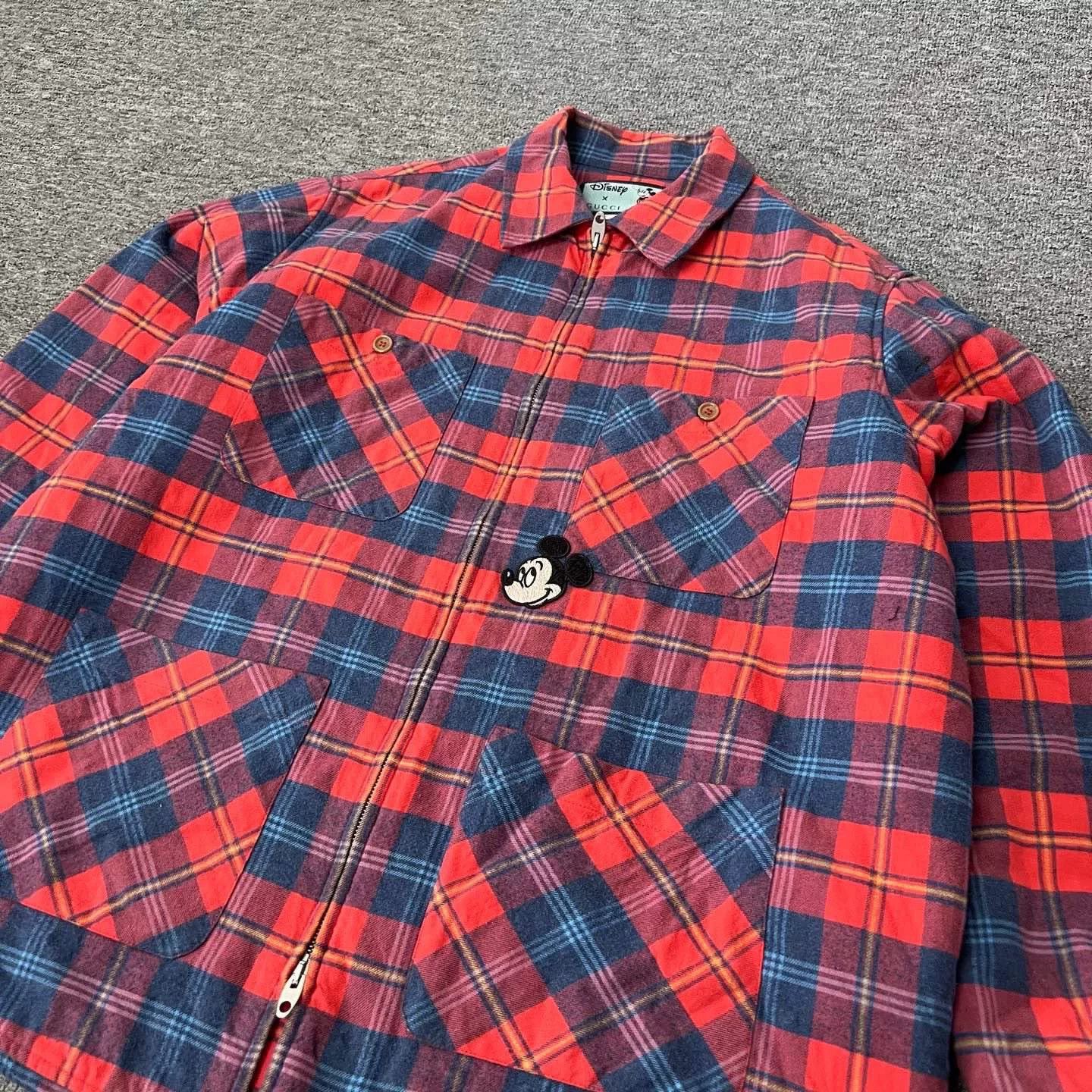 Gucci Gucci x Disney Mickey Red Blue Plaid Puffer Size US S / EU 44-46 / 1 - 2 Thumbnail