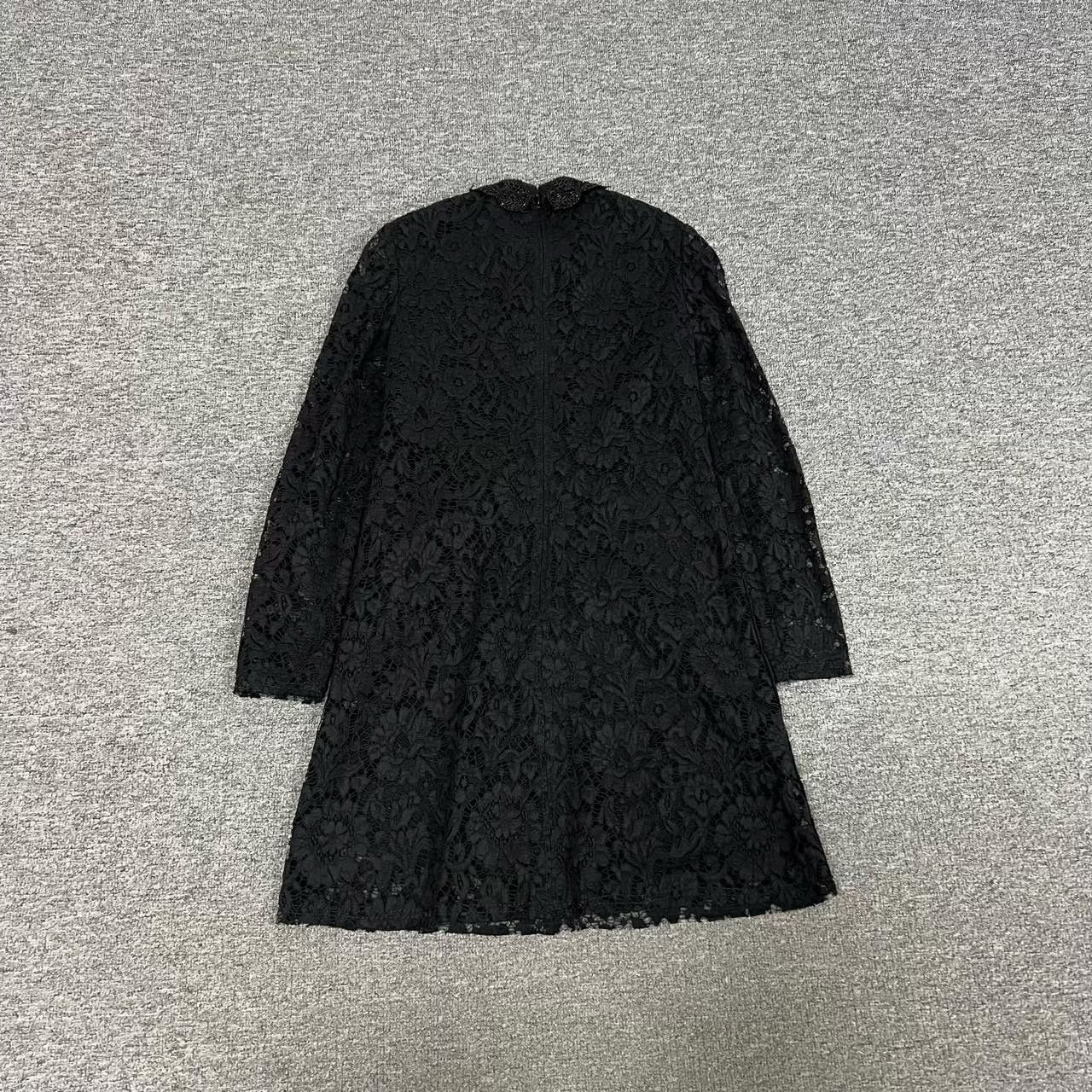 Valentino Valentino Black Beaded Lace Dress Size S / US 4 / IT 40 - 2 Thumbnail