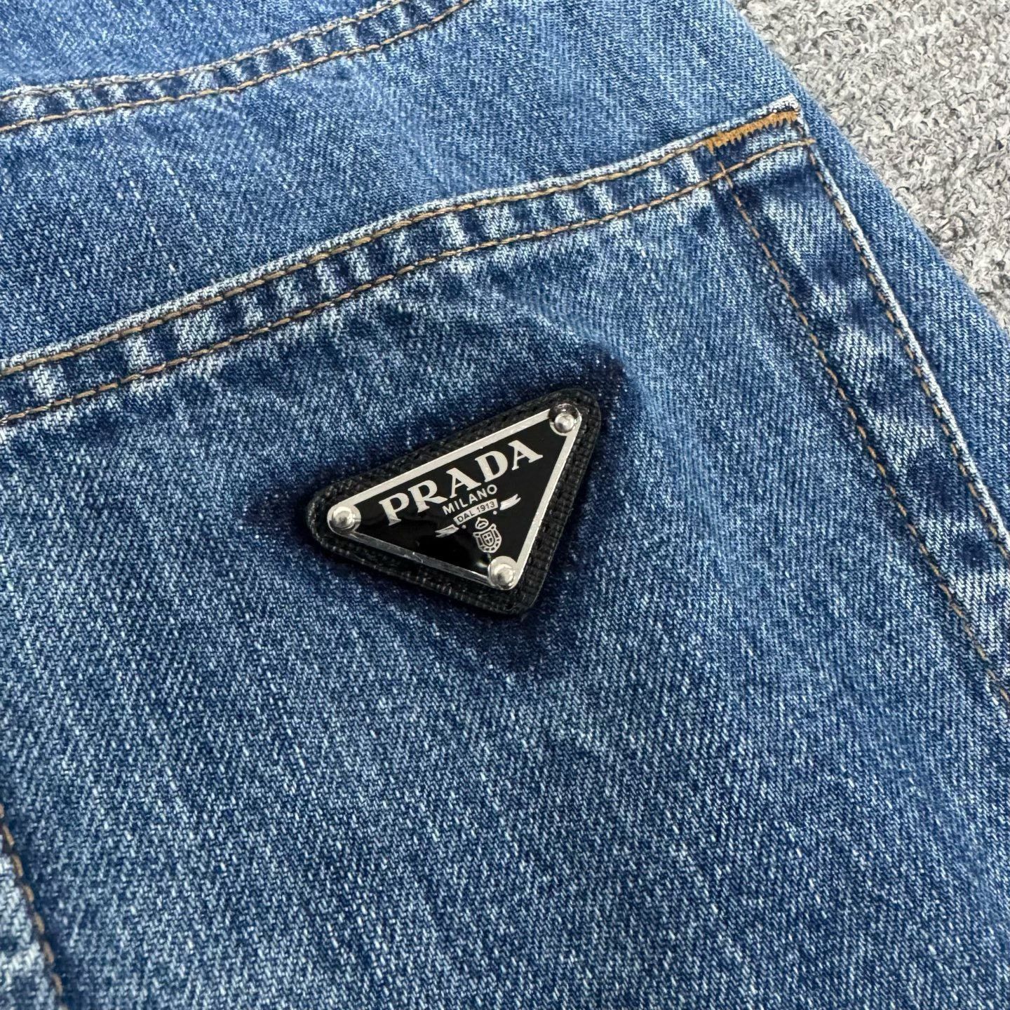 Prada Prada Triangle Logo Straight Jeans Size US 30 / EU 46 - 6 Thumbnail