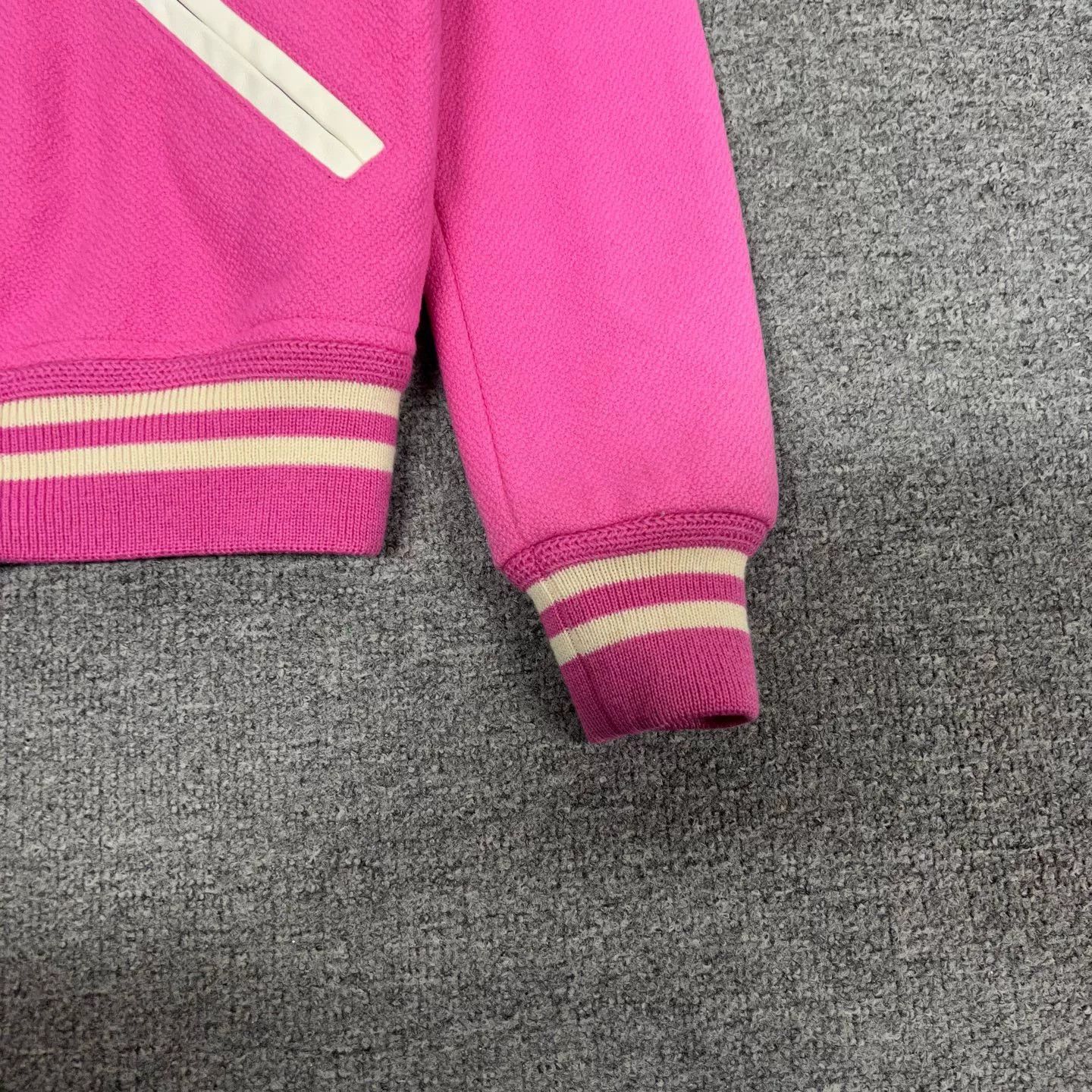 Saint Laurent Paris Saint Laurent 16FW Pink Baseball Jacket Size XXS / US 00 / IT 34 - 6 Thumbnail