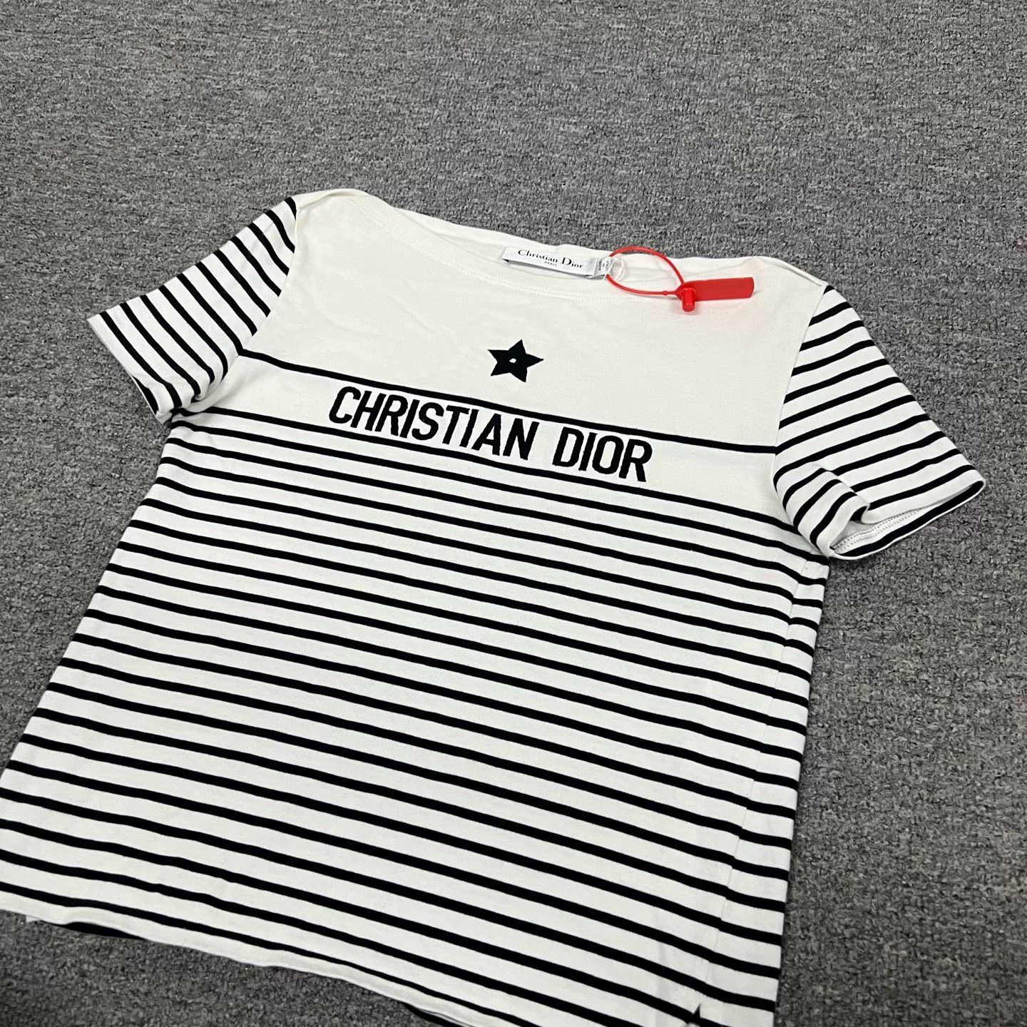 Dior Dior Black White Stripe Star Short Sleeve Size XS / US 0-2 / IT 36-38 - 4 Thumbnail