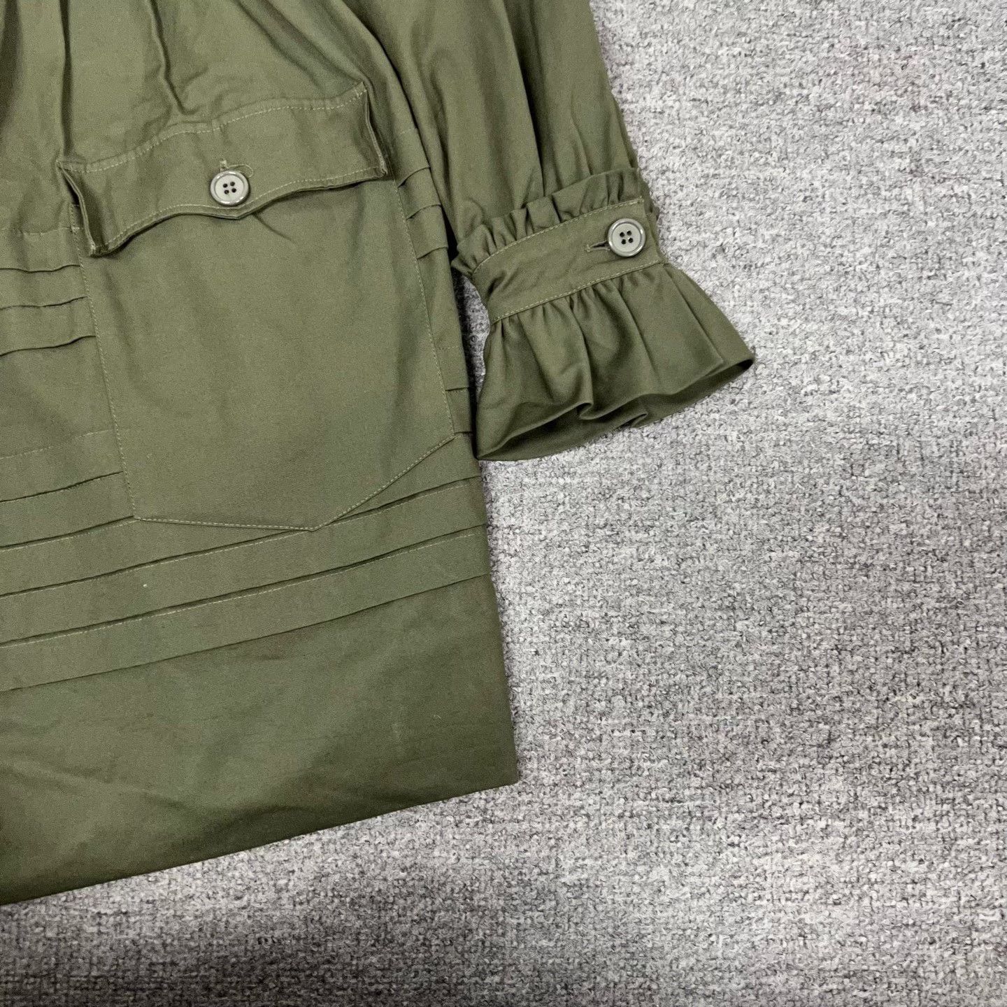 Miu Miu Miu Miu Doll Collar Army Green Dress Size M / US 6-8 / IT 42-44 - 3 Thumbnail