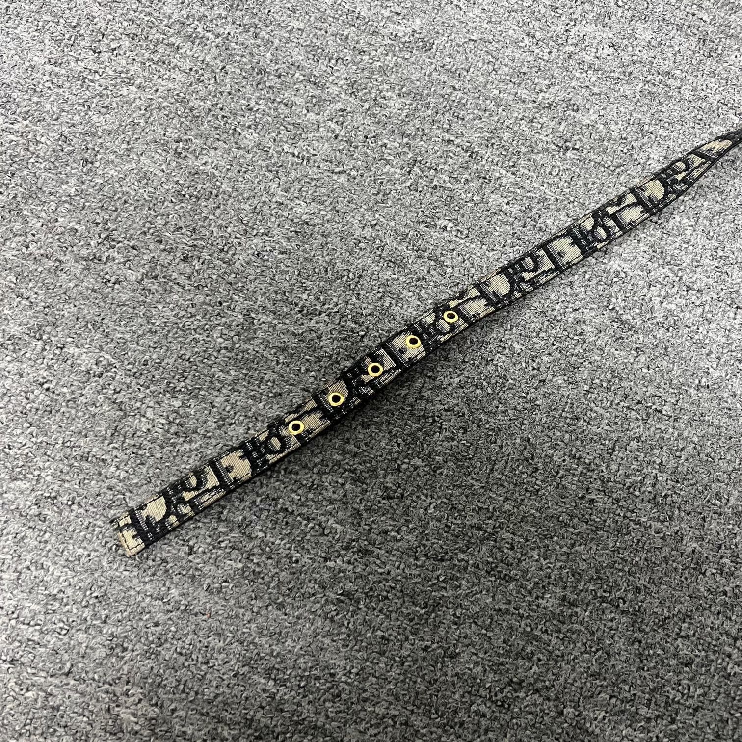 Dior Dior Narrow Monogram Belt 70cm Size ONE SIZE - 3 Thumbnail