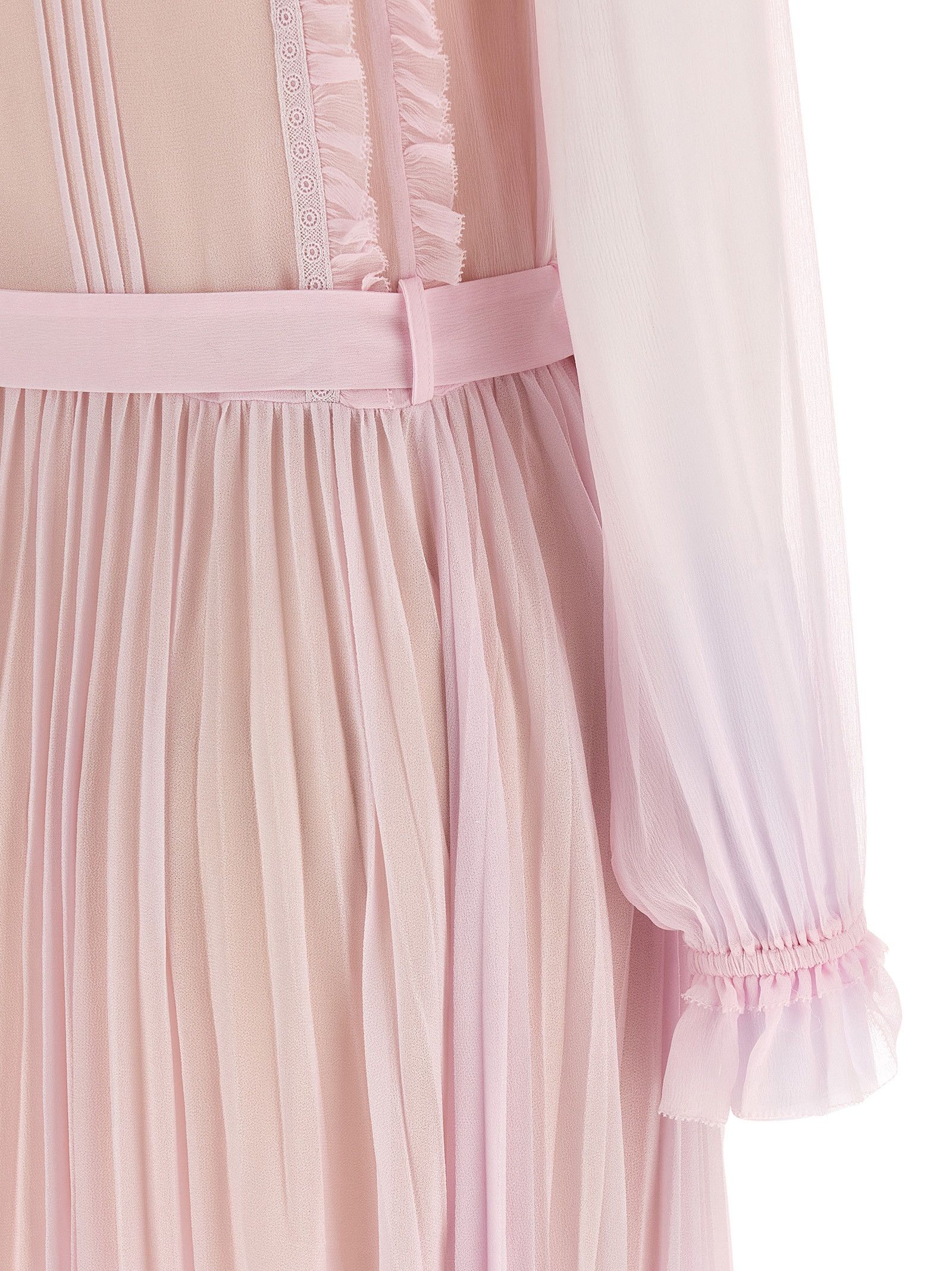 Self-Portrait 'Pink Pleated Georgette Midi' dresses Size M / US 6-8 / IT 42-44 - 4 Thumbnail