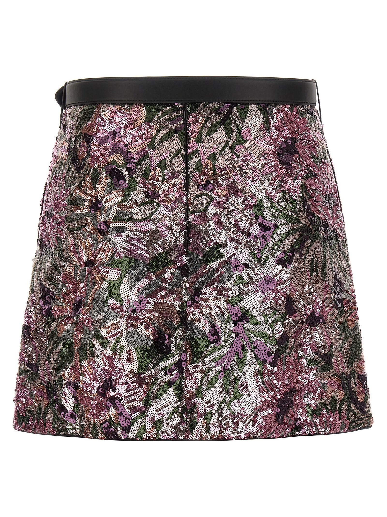 Self-Portrait 'Floral Sequin Mini' skirt Size 26" / US 2 / IT 38 - 2 Thumbnail