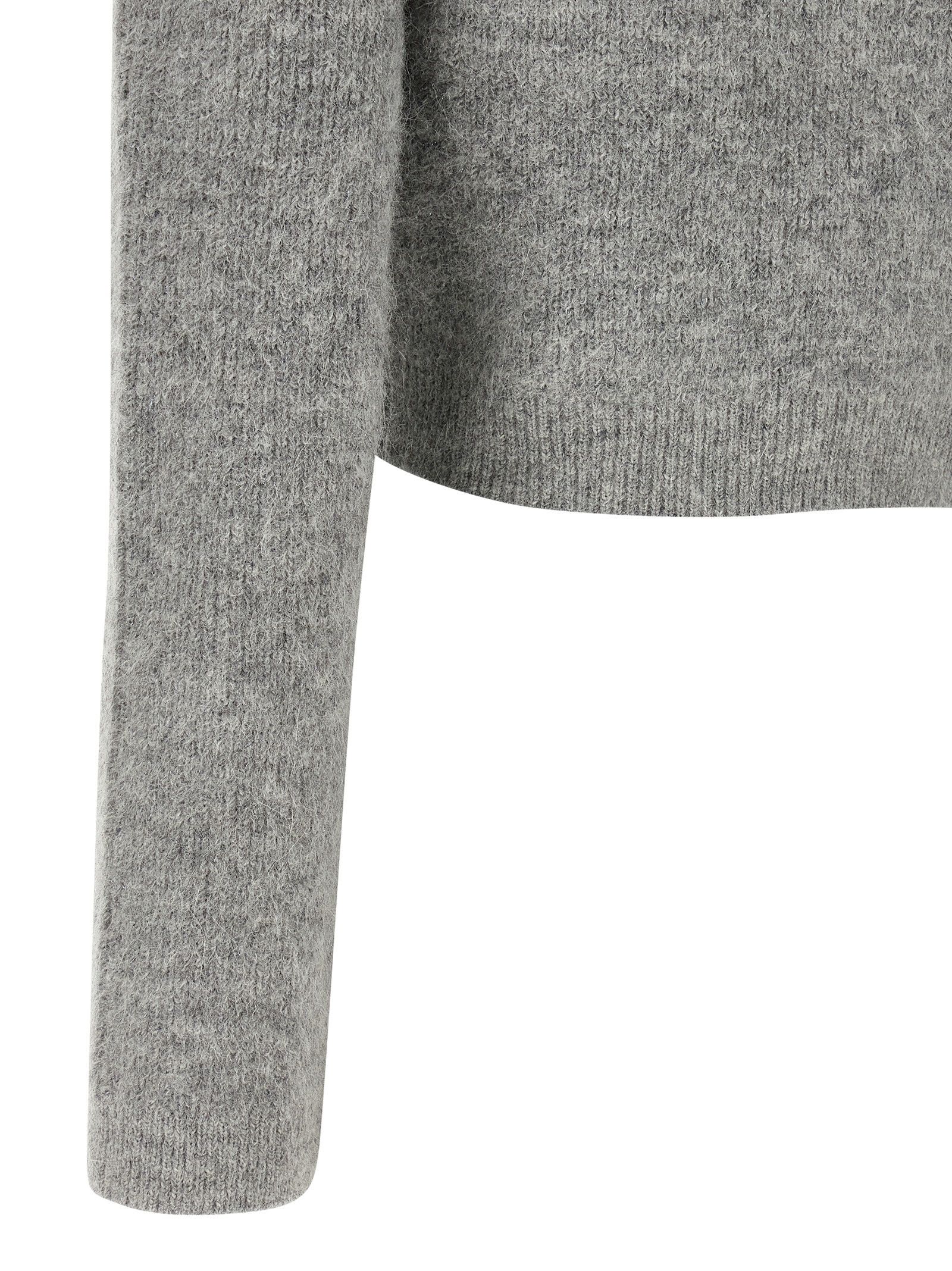 Self-Portrait 'Grey Fluffy Crystal Trim' cardigan Size XS / US 0-2 / IT 36-38 - 4 Thumbnail
