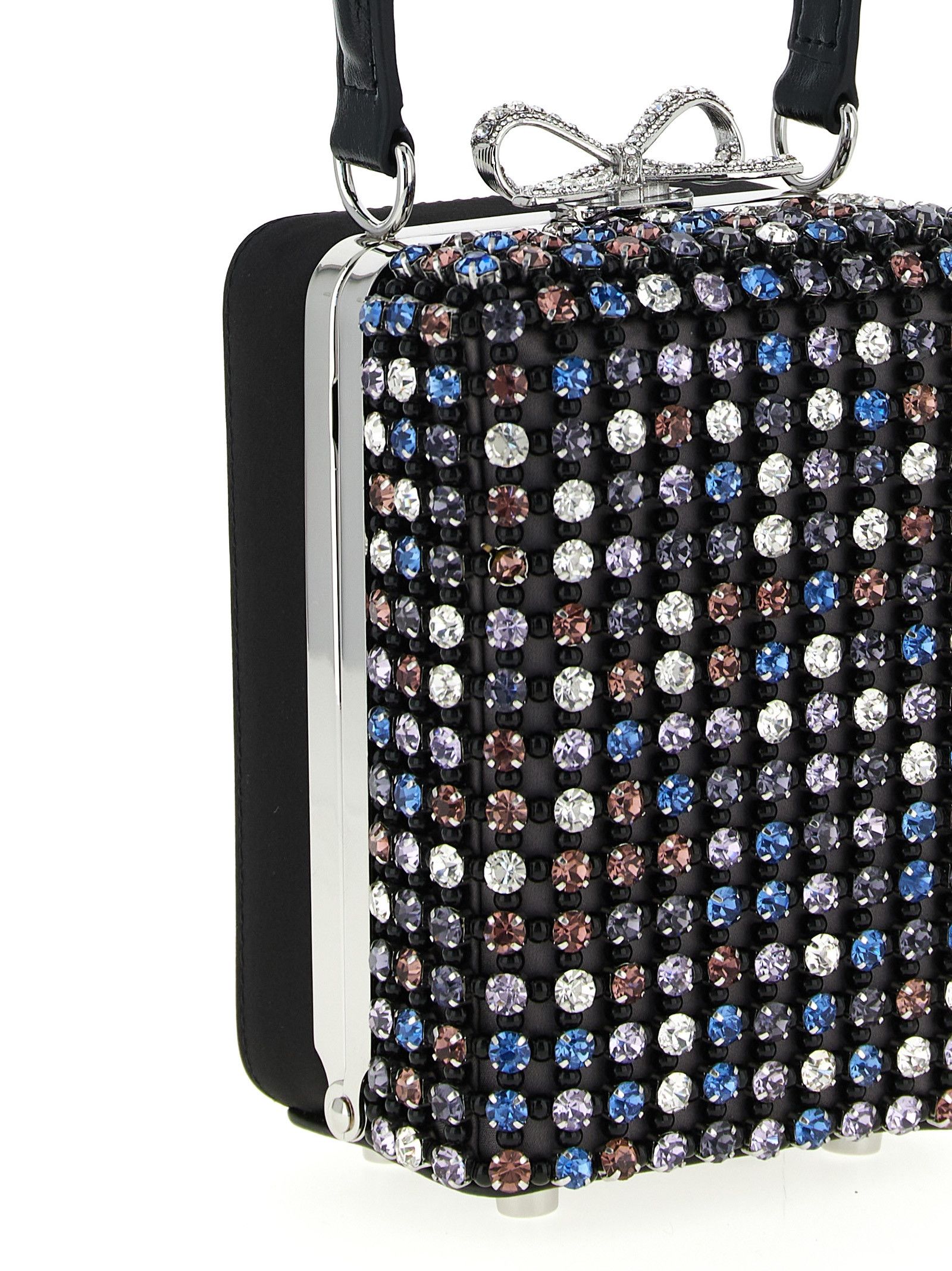 Self-Portrait 'Multi Crystal Chainmail' handbag Size ONE SIZE - 3 Thumbnail