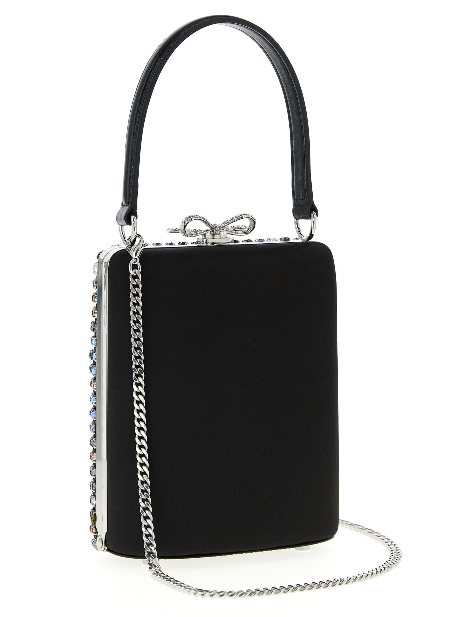 Self-Portrait 'Multi Crystal Chainmail' mini handbag Size ONE SIZE - 2 Thumbnail
