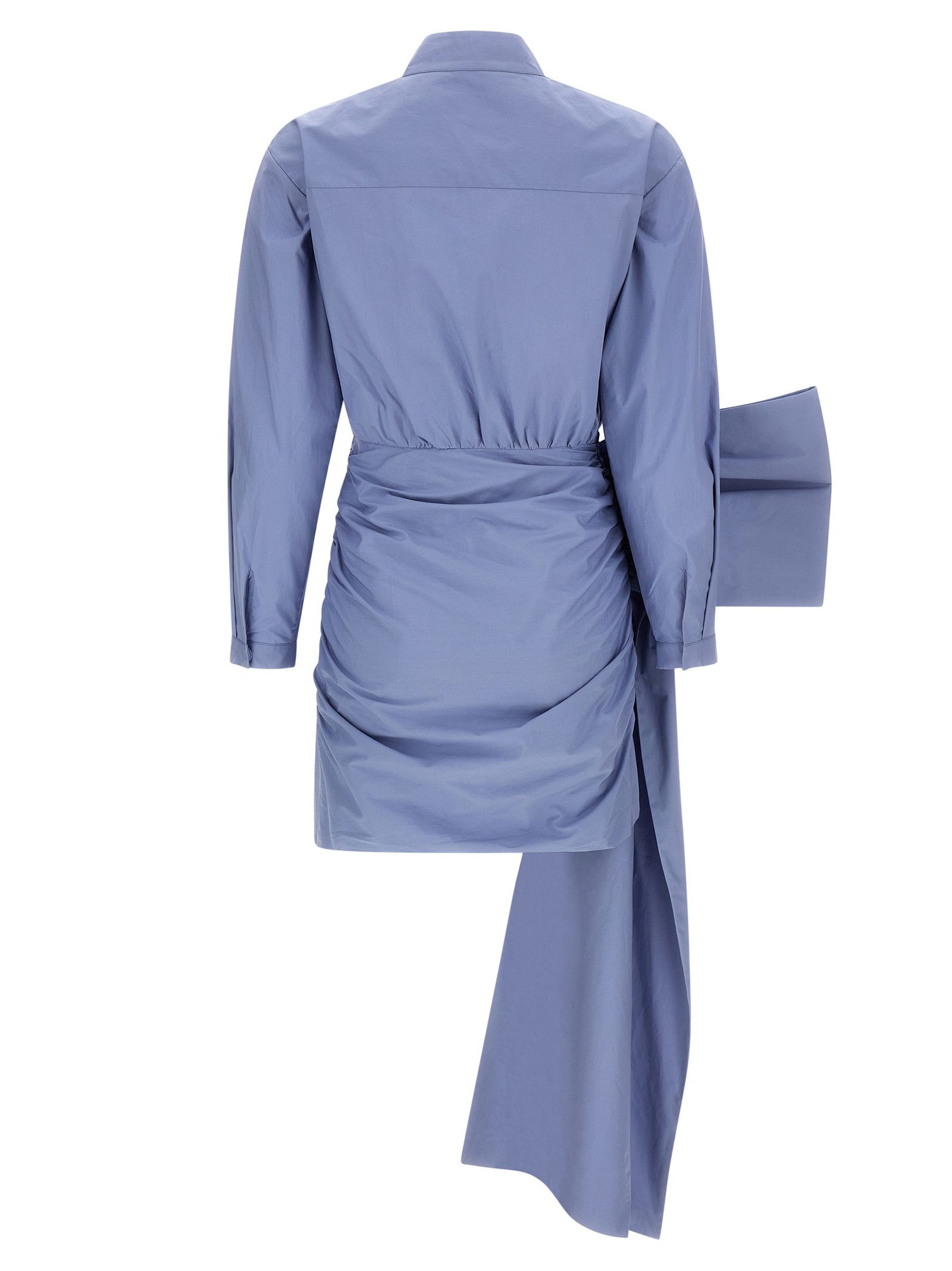 Self-Portrait 'Blue Cotton Tie Side Mini' dress Size M / US 6-8 / IT 42-44 - 2 Thumbnail