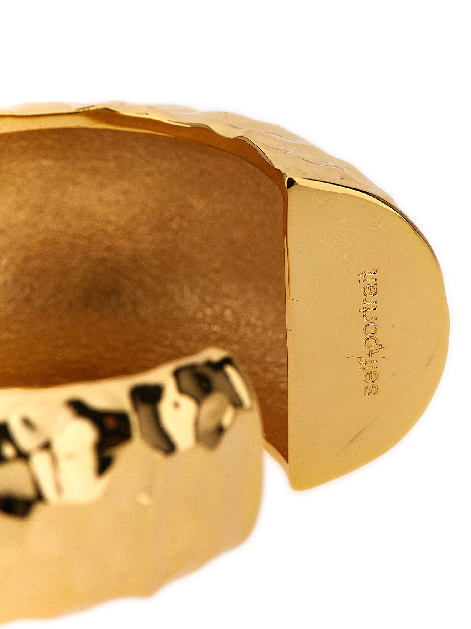 Self-Portrait 'Hammered Gold Cuff' bracelet Size ONE SIZE - 3 Thumbnail
