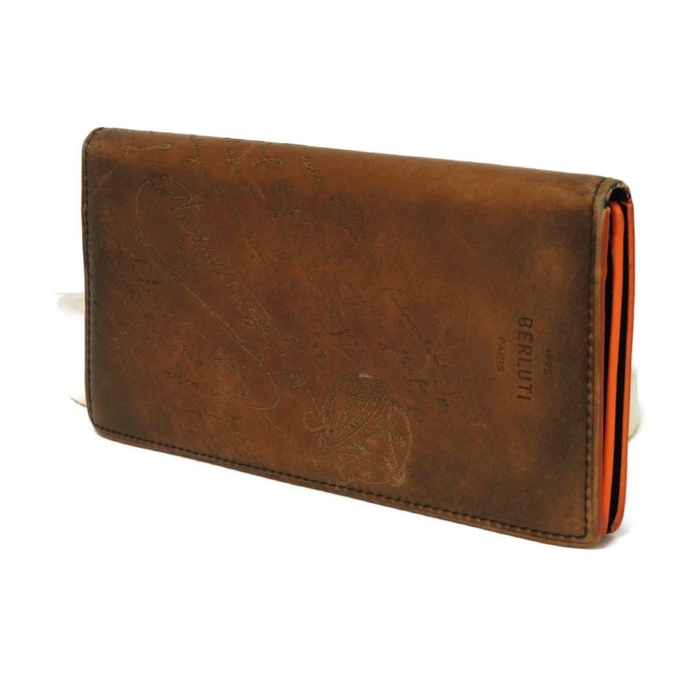 Berluti Berluti Berluti Santal Scritto Venezia Calf Long Wallet Leather Long Wallet DUTY FREE for USA Size ONE SIZE - 2 Thumbnail