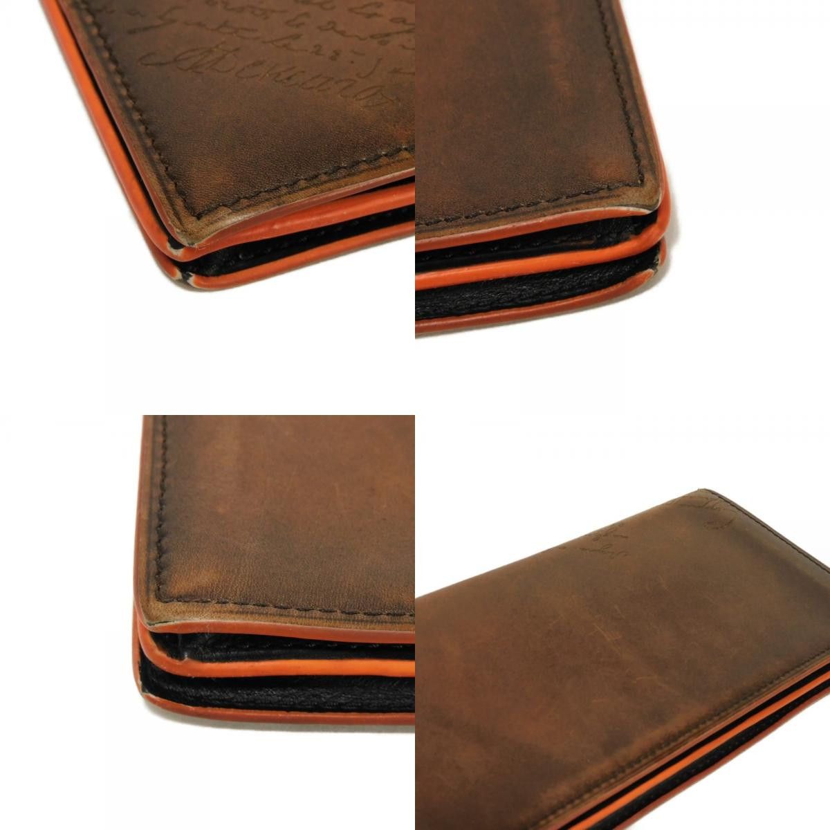 Berluti Berluti Berluti Santal Scritto Venezia Calf Long Wallet Leather Long Wallet DUTY FREE for USA Size ONE SIZE - 19 Thumbnail