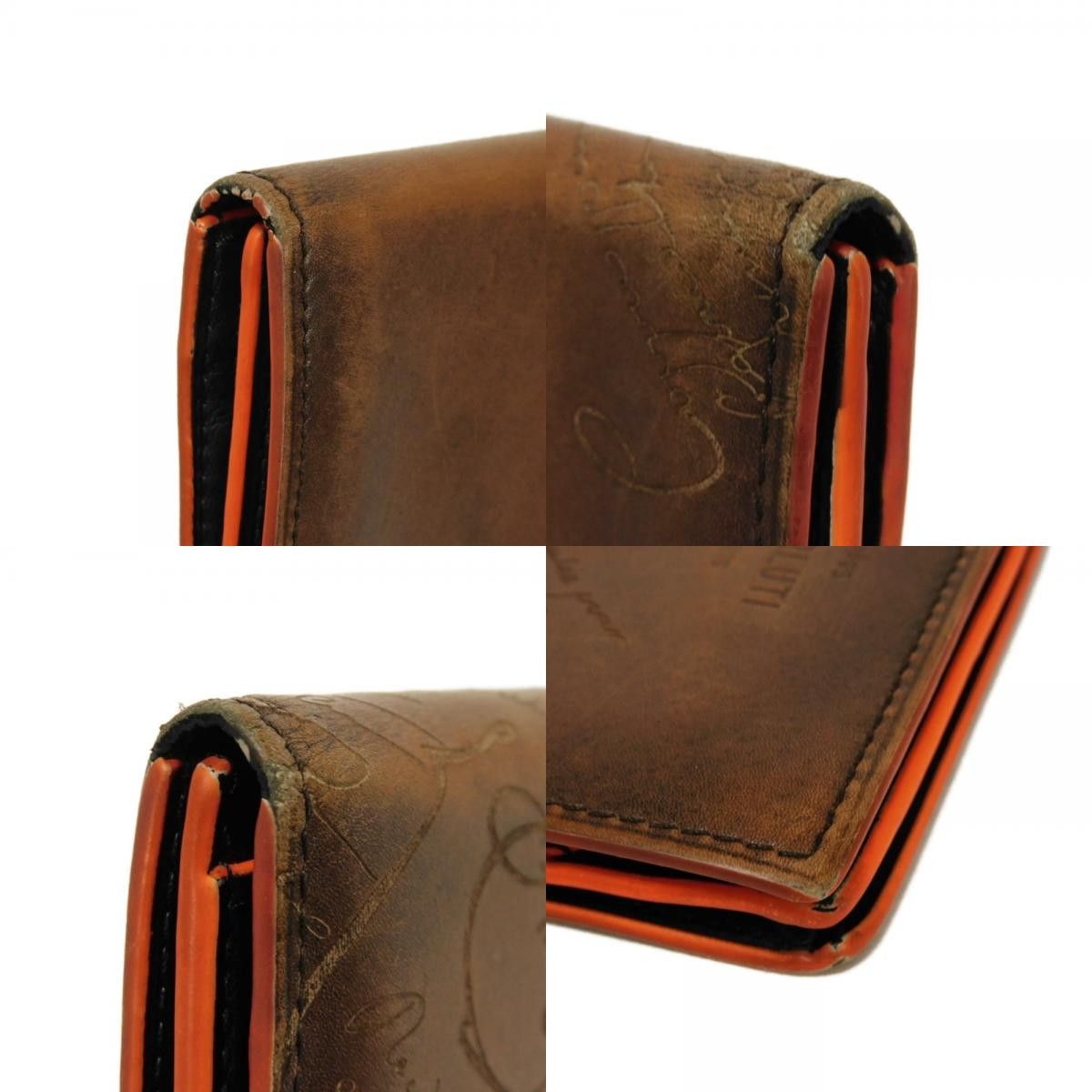 Berluti Berluti Berluti Santal Scritto Venezia Calf Long Wallet Leather Long Wallet DUTY FREE for USA Size ONE SIZE - 18 Thumbnail