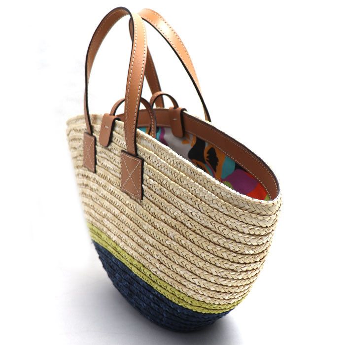 Etro Etro Etro Raffia Bicolor Handbag Plant-based Handbag 1N420-9018 DUTY FREE for USA Size ONE SIZE - 2 Thumbnail