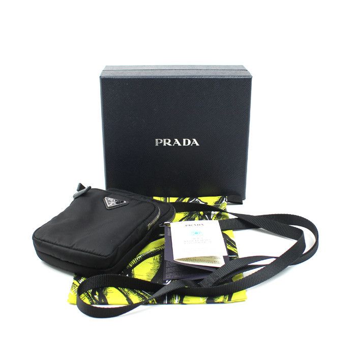 Prada Prada Prada Re-Nylon Phone Shoulder Bag Textile Shoulder Bag 2ZT024_2DMI_F0002 DUTY FREE for USA Size ONE SIZE - 6 Thumbnail